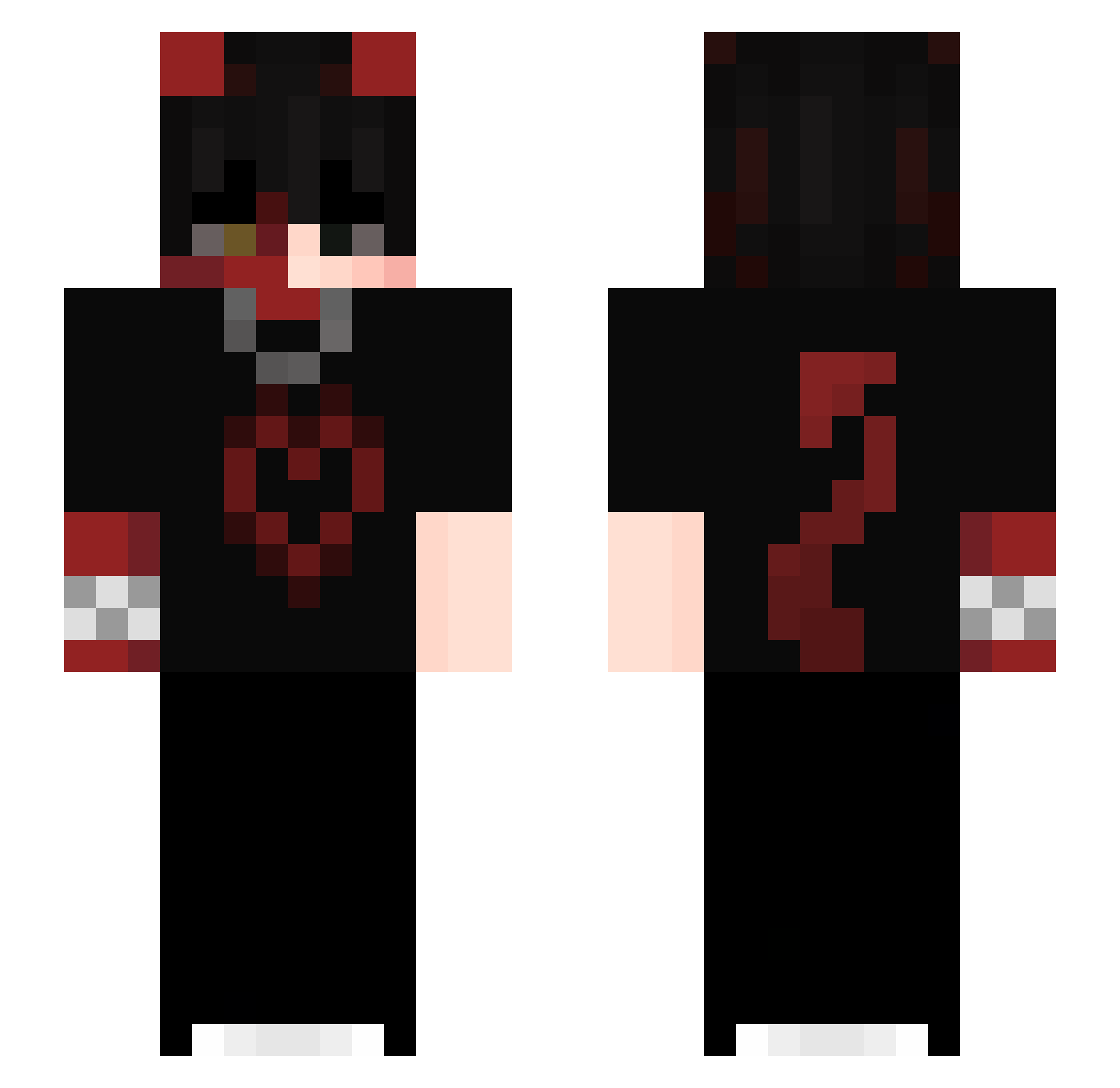 Verawa Minecraft skin, front and back view