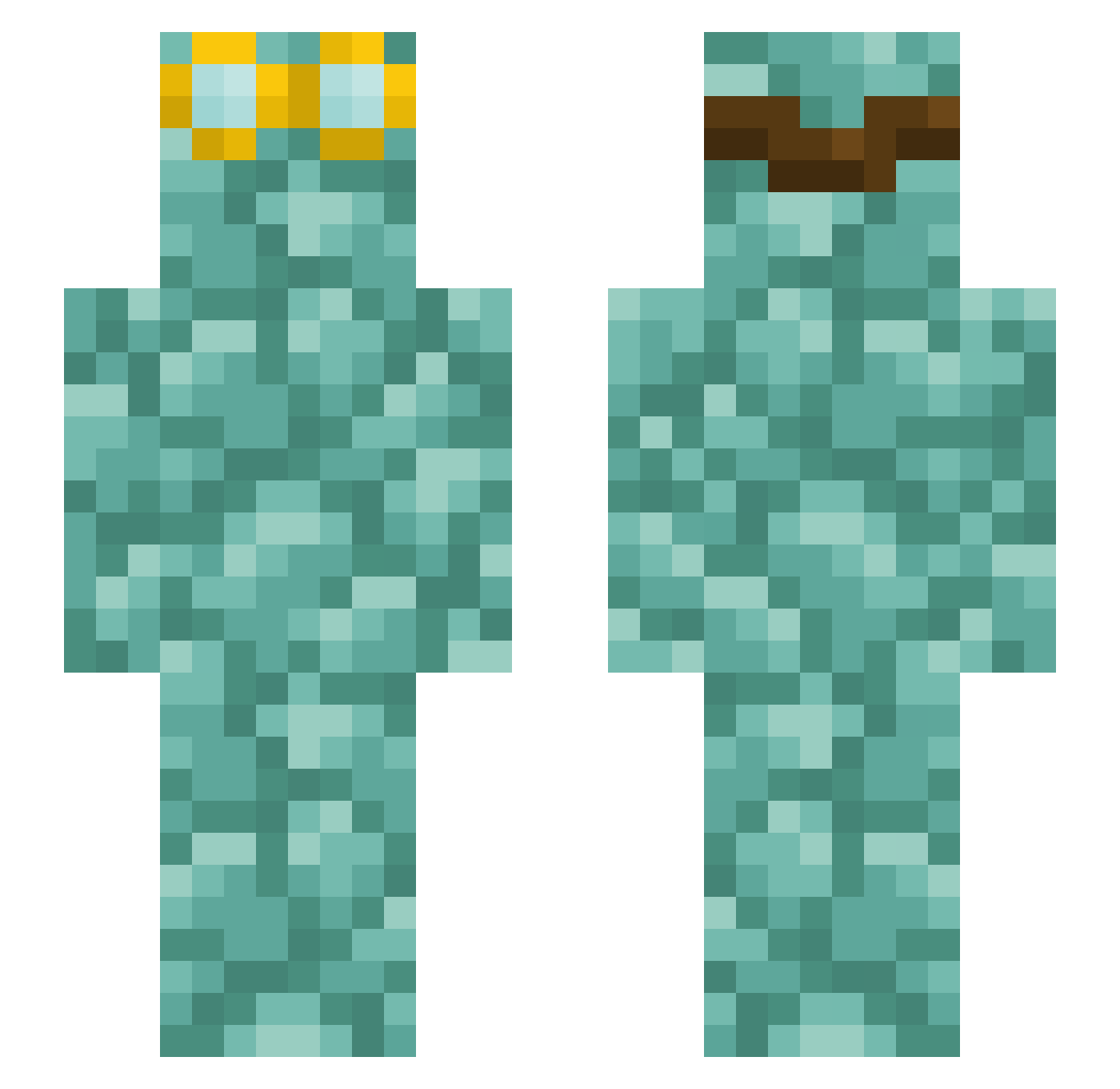 VOLT_59 Minecraft skin, front and back view