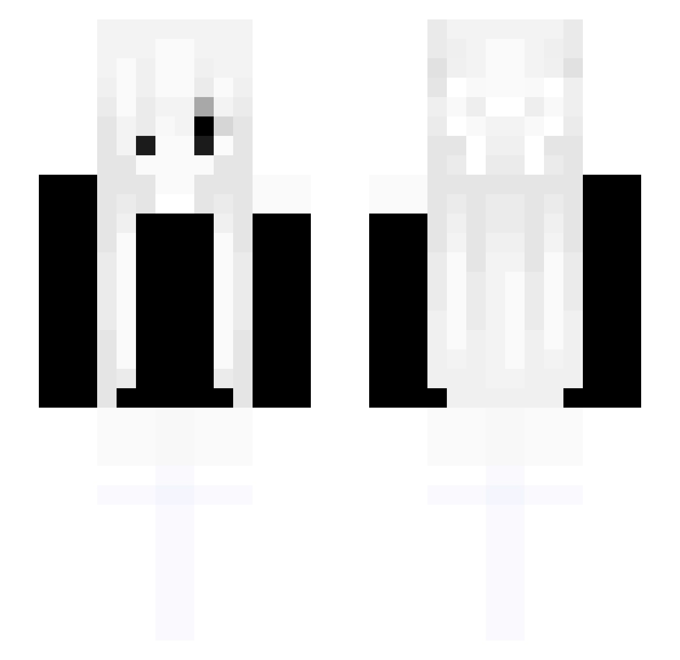 setweather Minecraft skin, front and back view