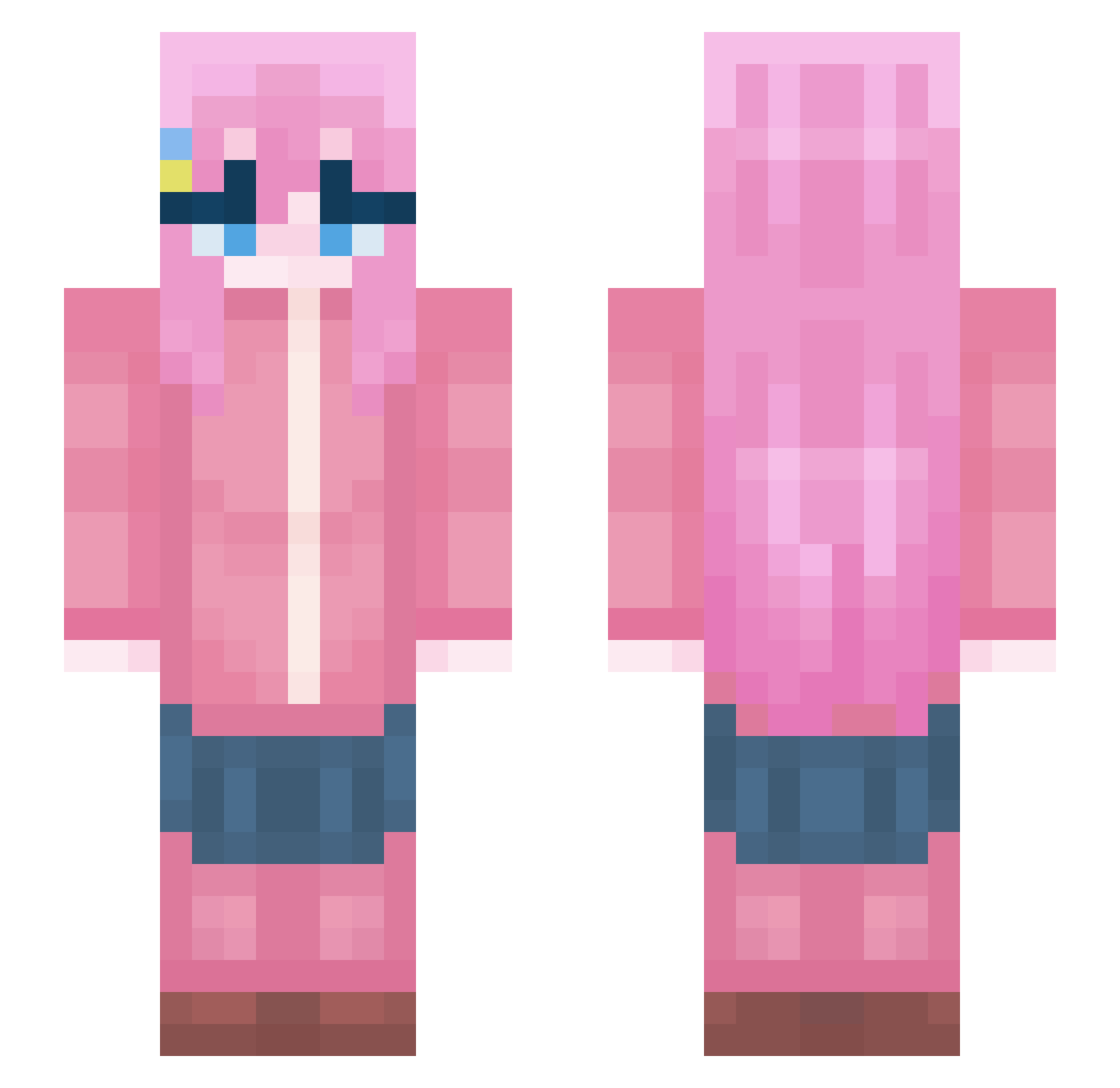 thedumplings101 Minecraft skin, front and back view