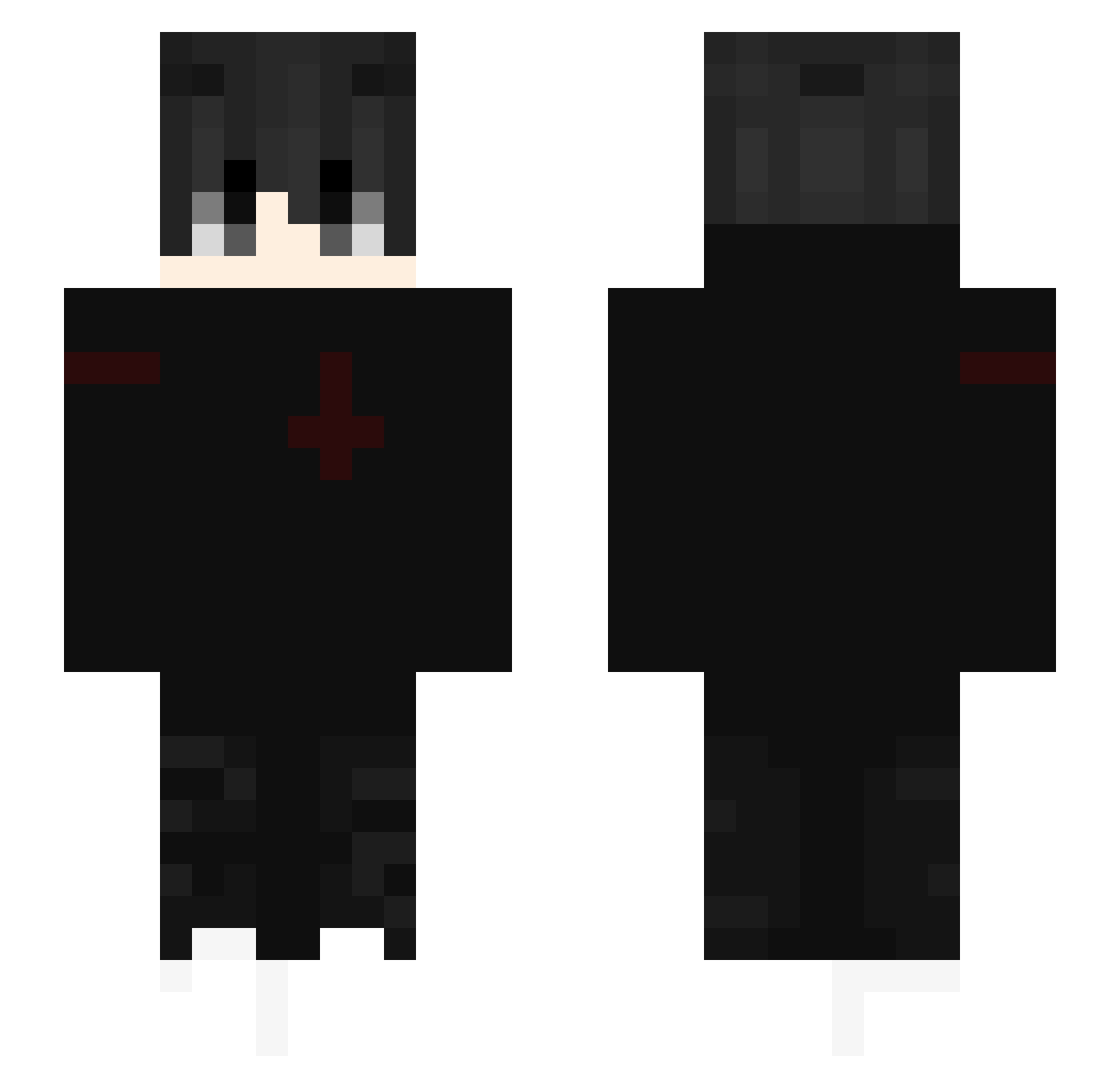 Sa1hara_ Minecraft skin, front and back view