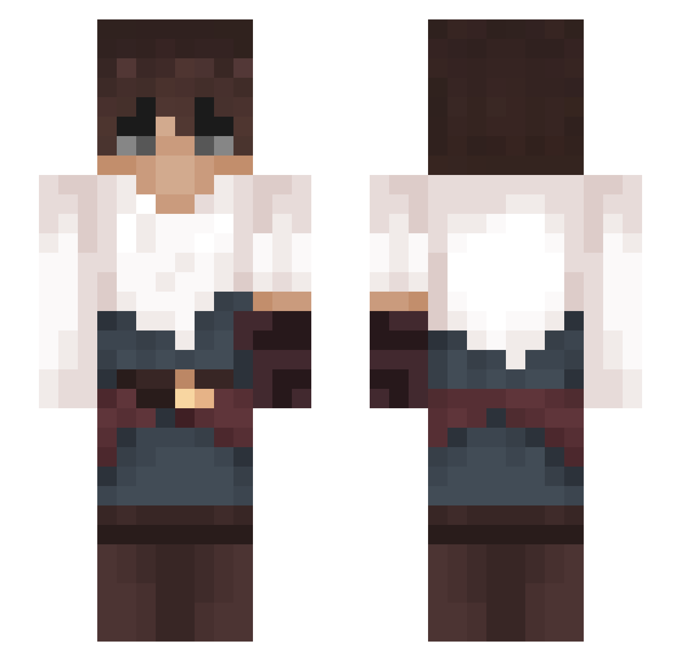SoRceri0 Minecraft skin, front and back view