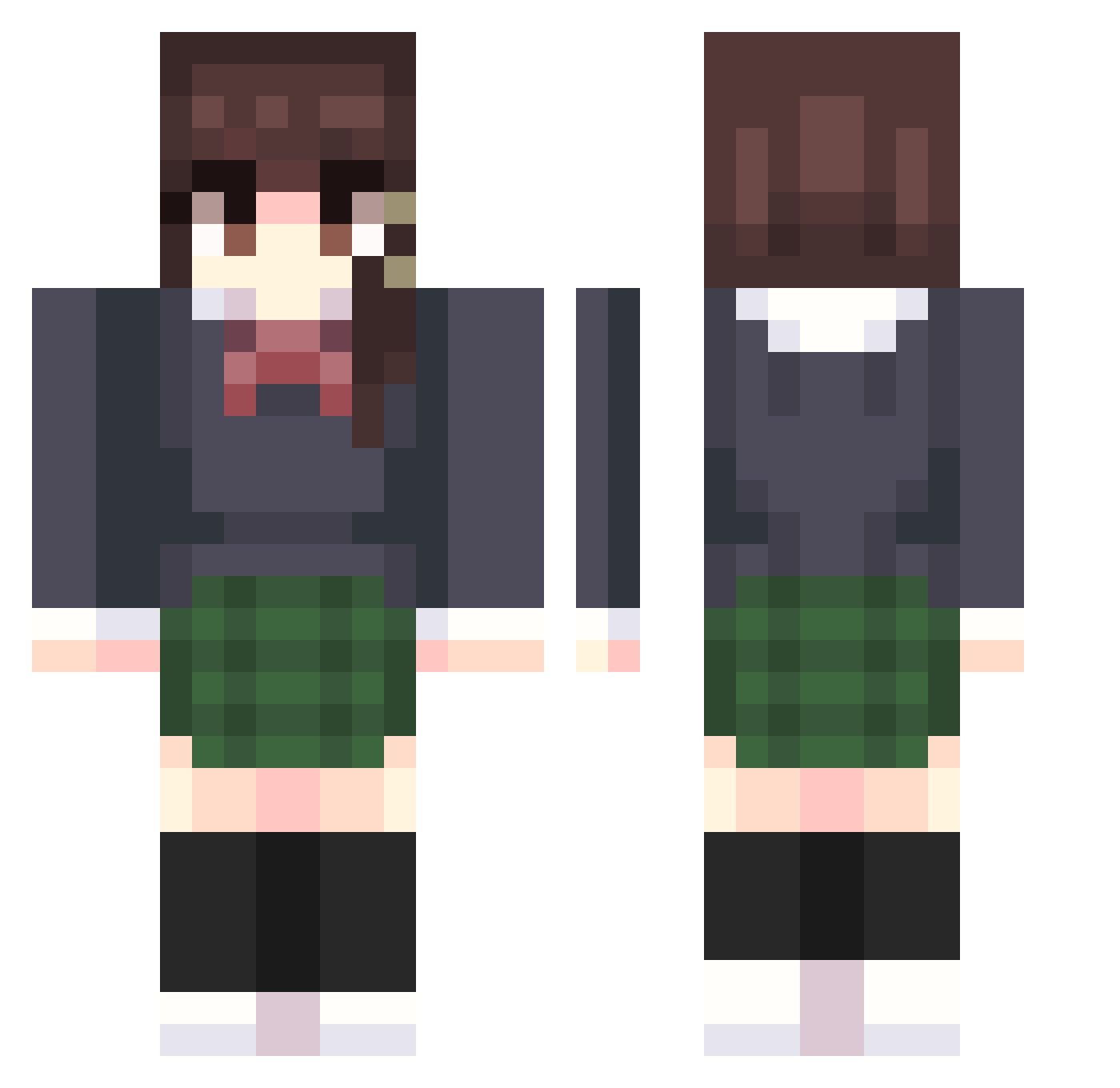 Ion_2k9 Minecraft skin, front and back view