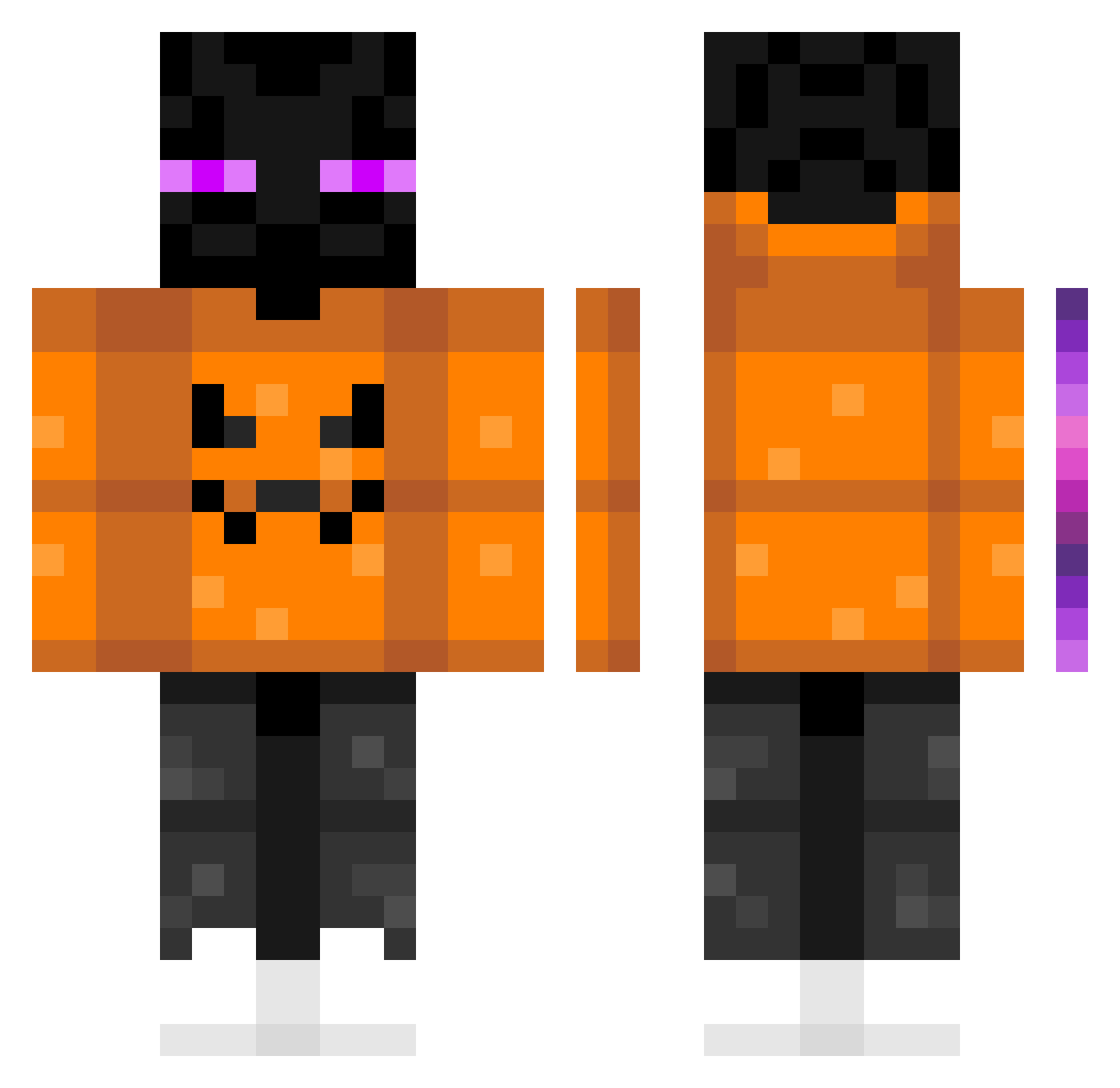 SirDexter11 Minecraft skin, front and back view