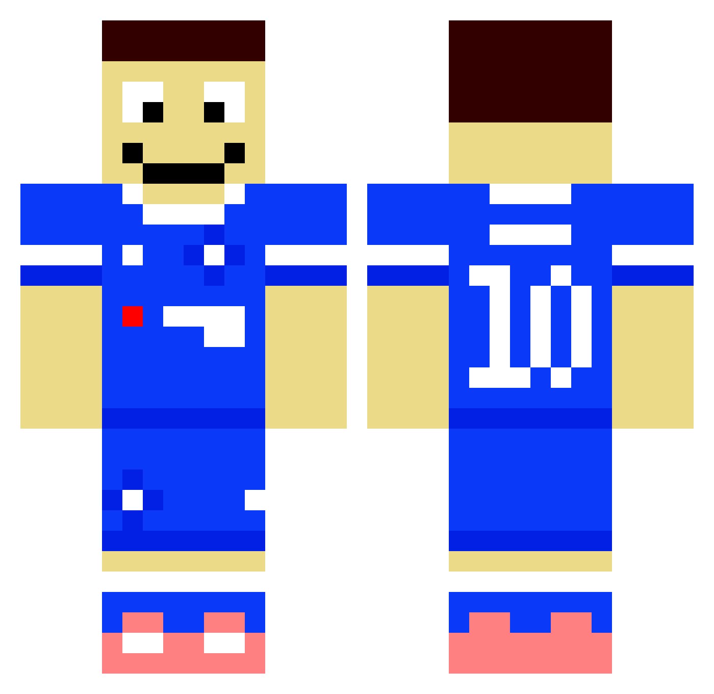 _topham Minecraft skin, front and back view
