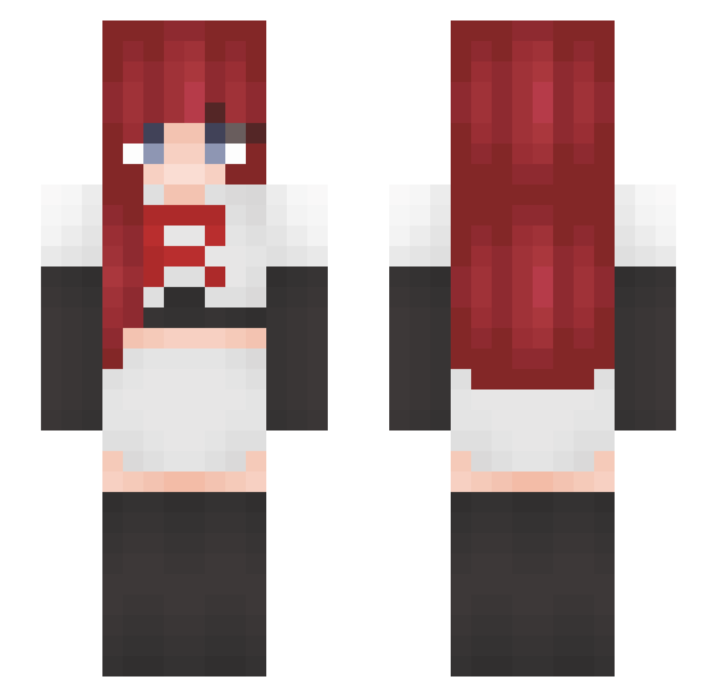 kokoyoi Minecraft skin, front and back view