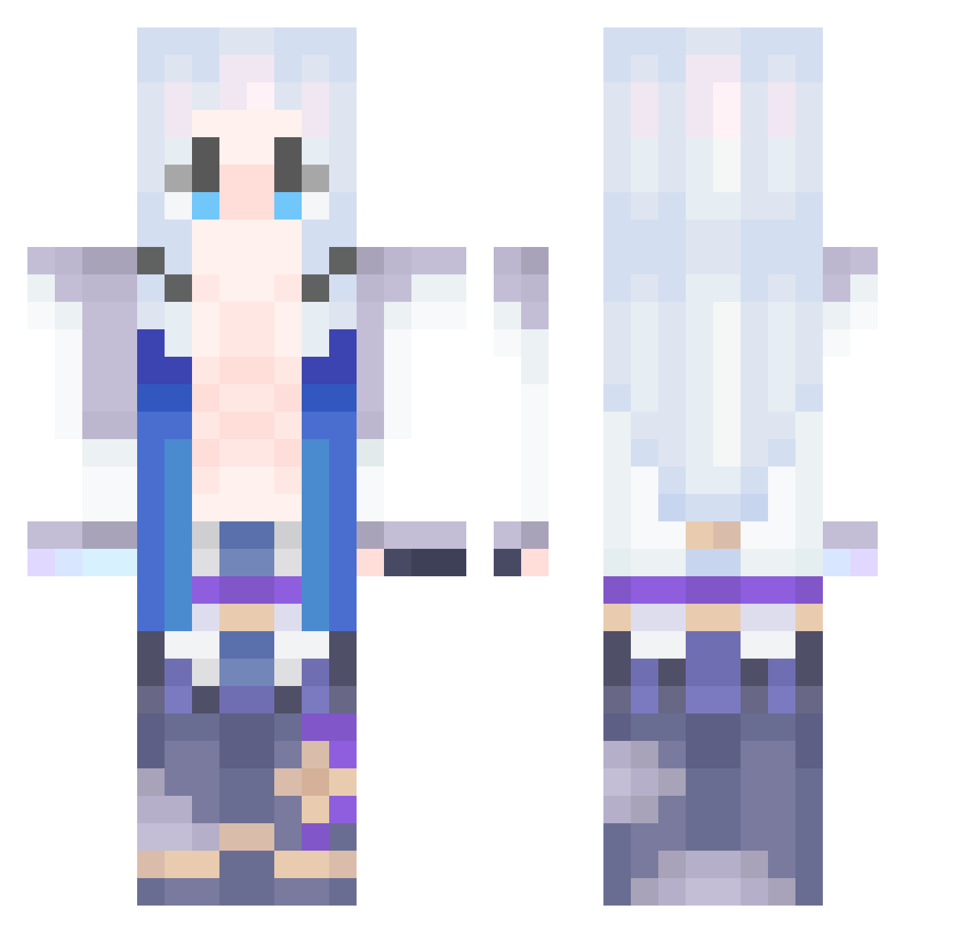 spiritblossom_ Minecraft skin, front and back view