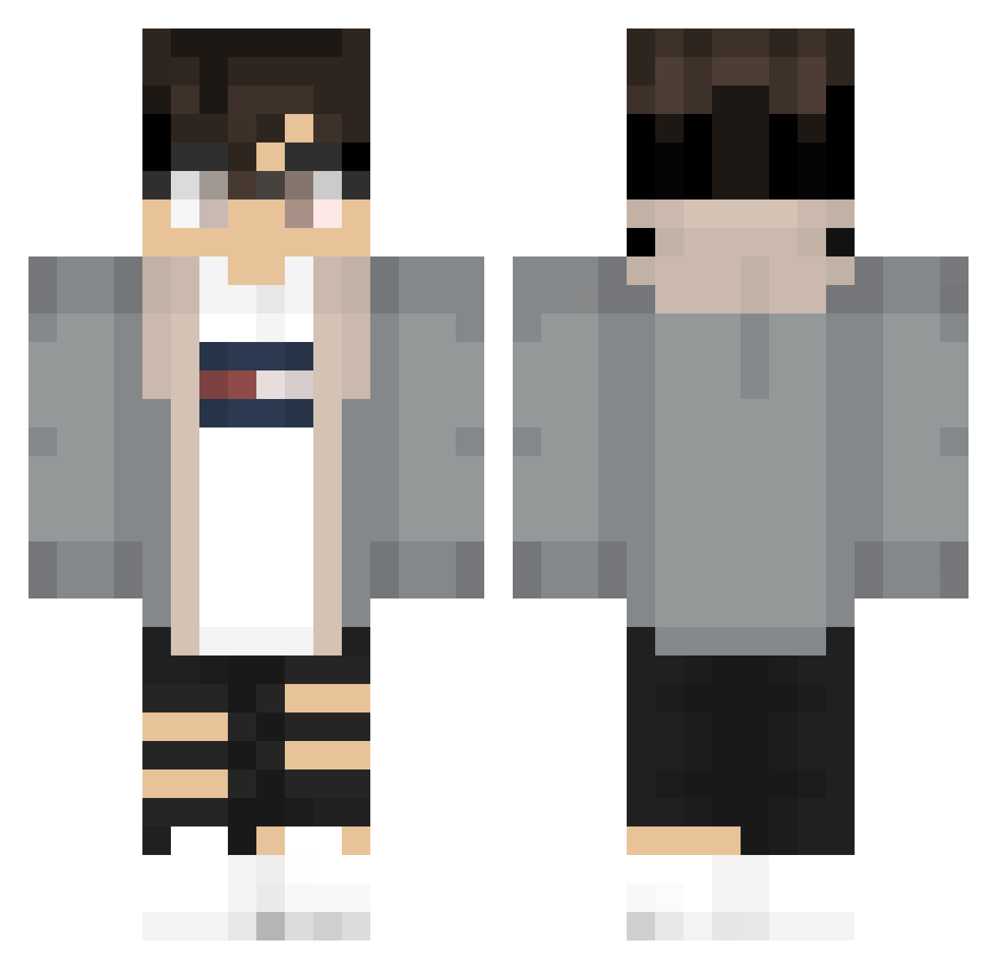 SturmwaffeIIHD Minecraft skin, front and back view
