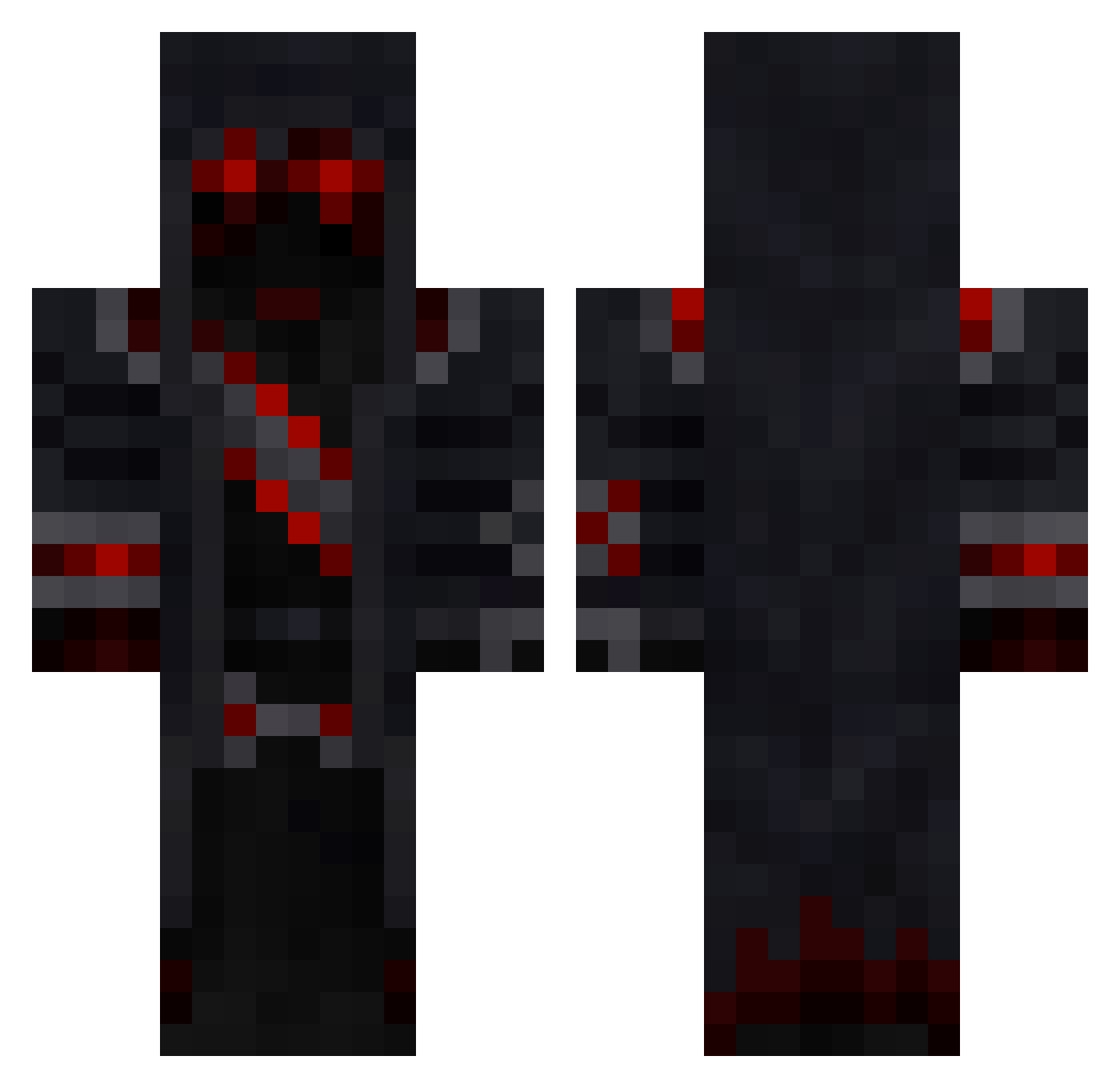 camortega2008 Minecraft skin, front and back view