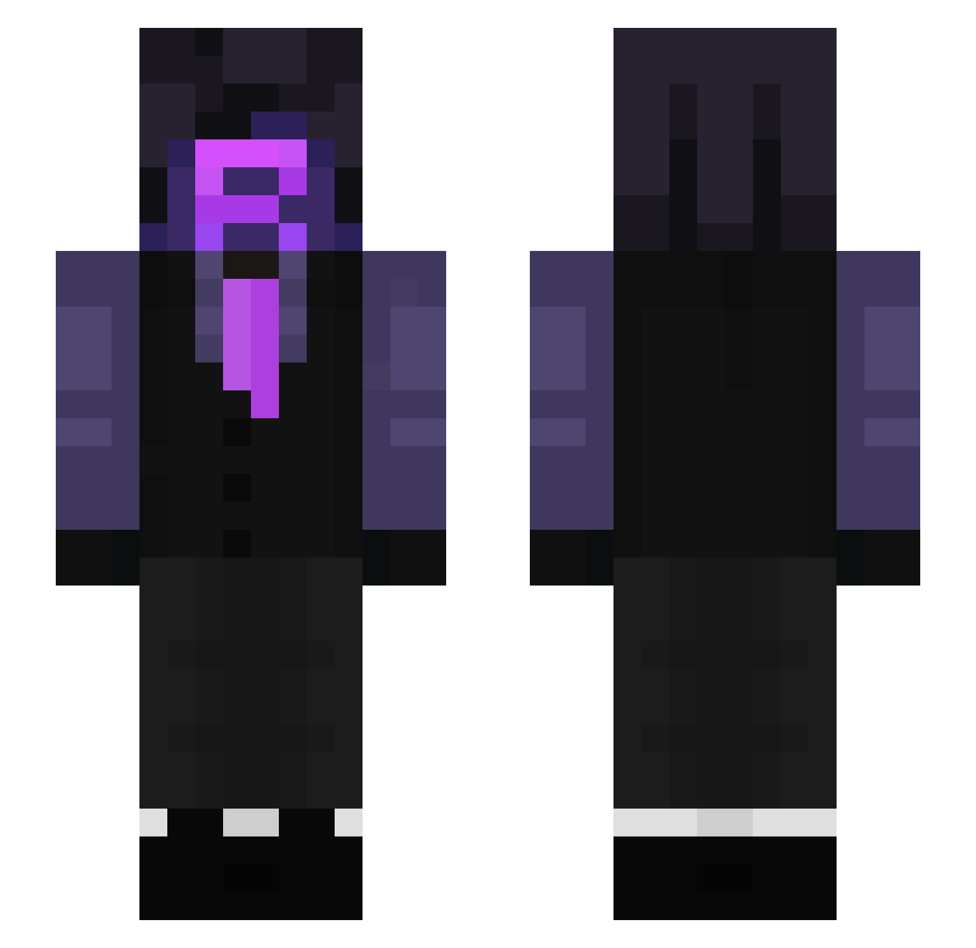 USmellLikeUpdog Minecraft skin, front and back view
