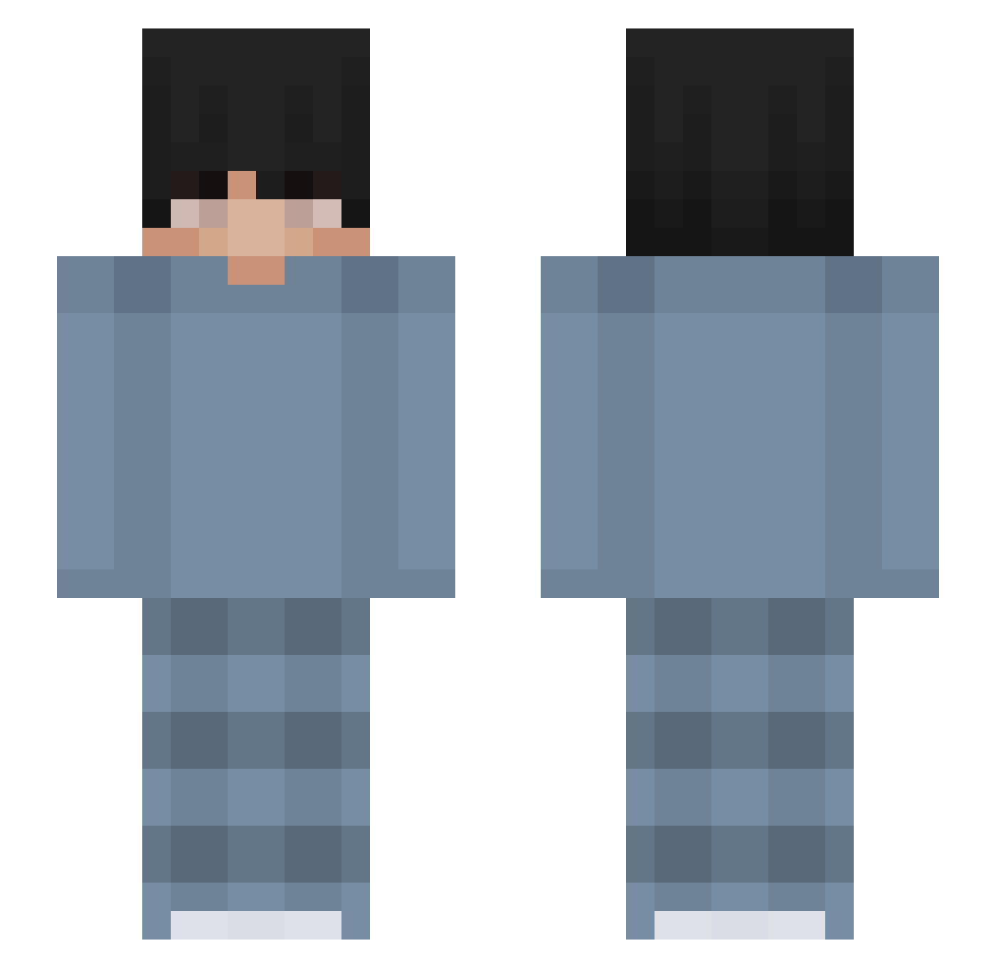 Mailegu Minecraft skin, front and back view