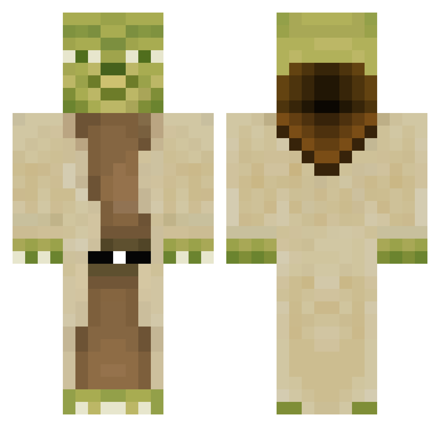 rombosz23 Minecraft skin, front and back view