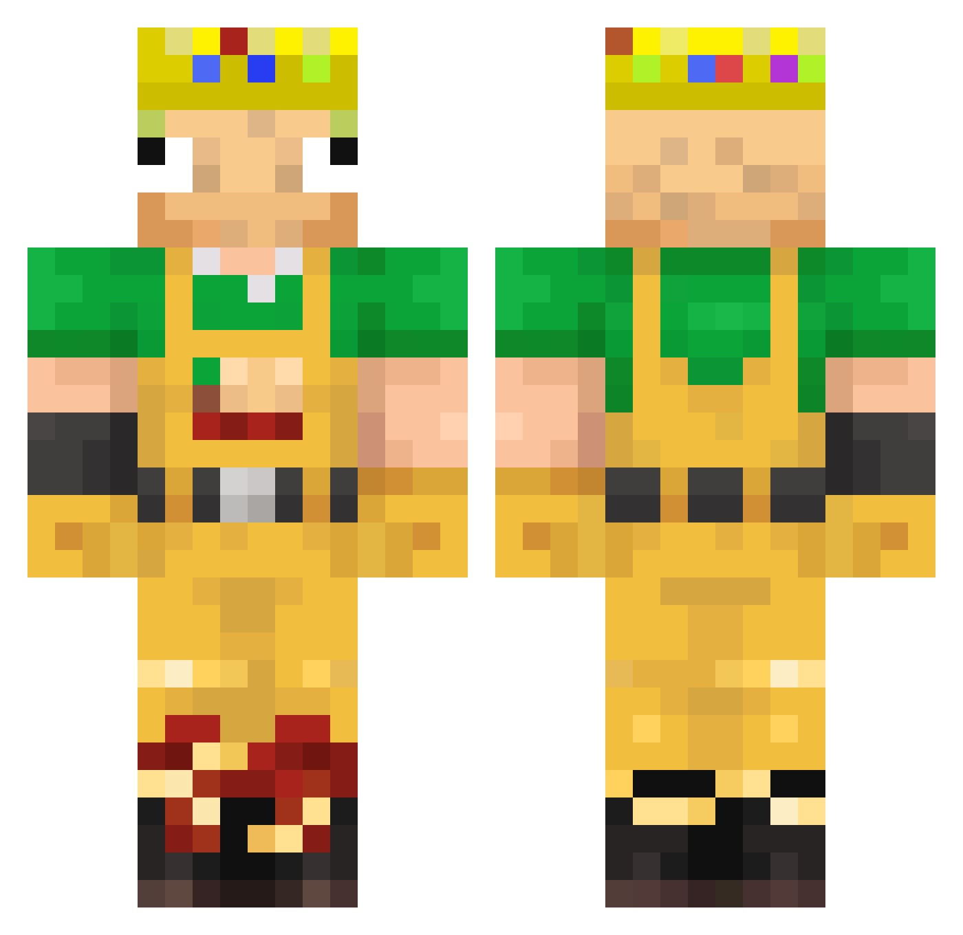 Taco_Lord44 Minecraft skin, front and back view