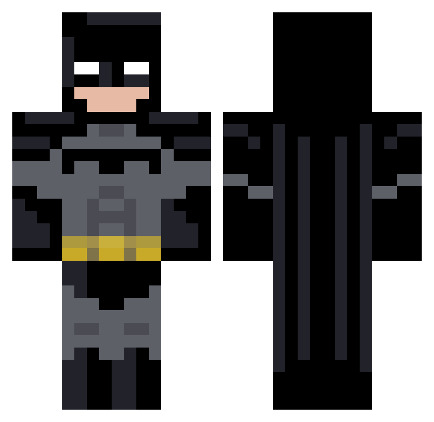 R2zZ Minecraft skin, front and back view