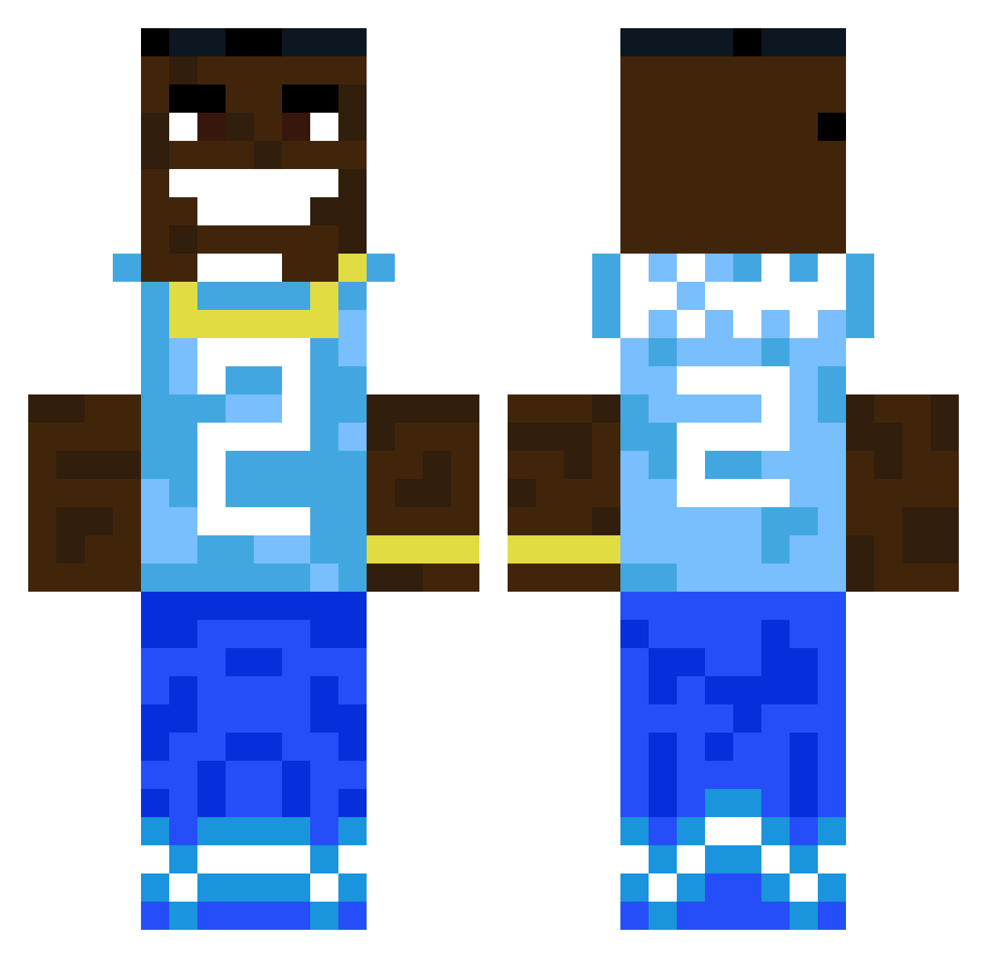 laowangdeshije Minecraft skin, front and back view