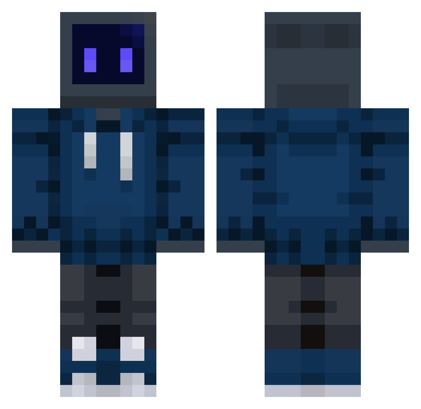 The_Thaninator Minecraft skin, front and back view