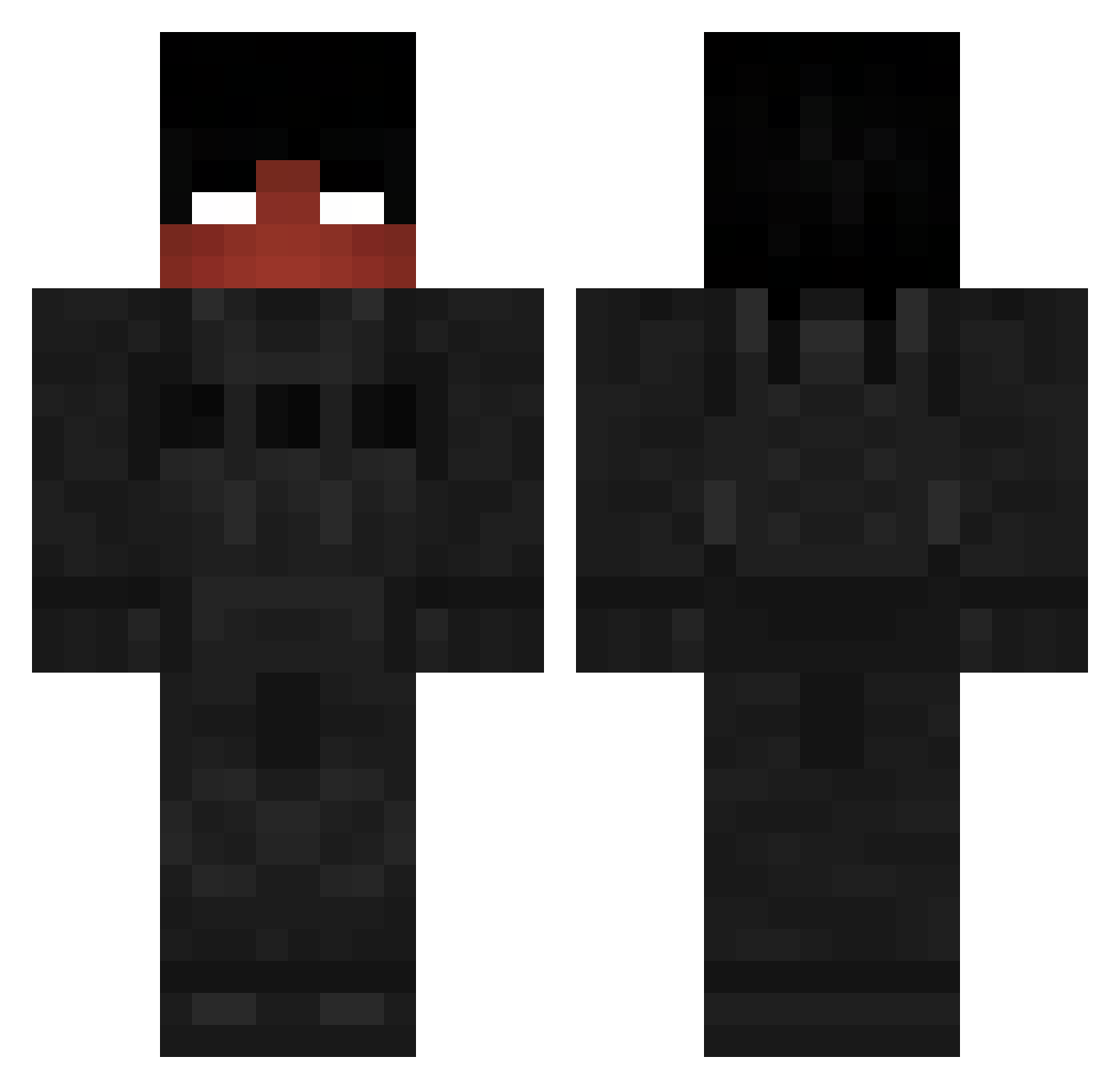 JE4NSITO Minecraft skin, front and back view