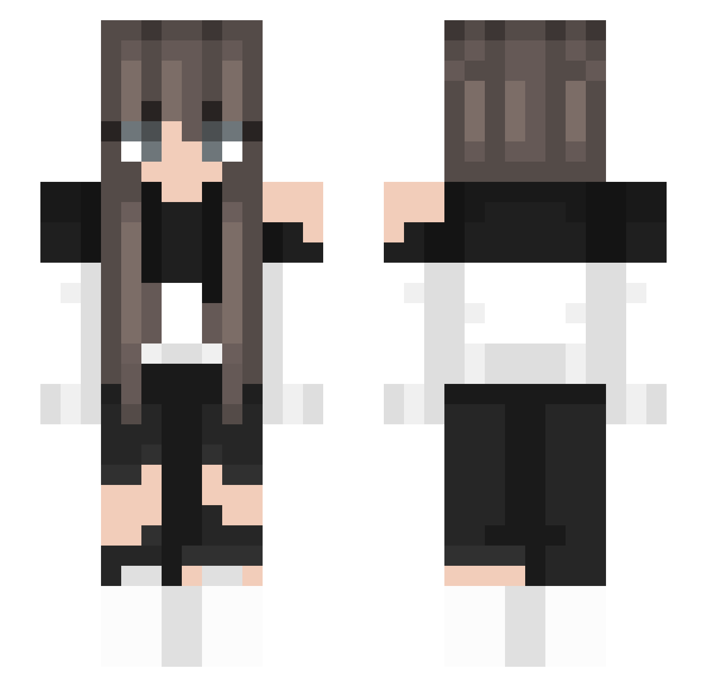 xShavana Minecraft skin, front and back view