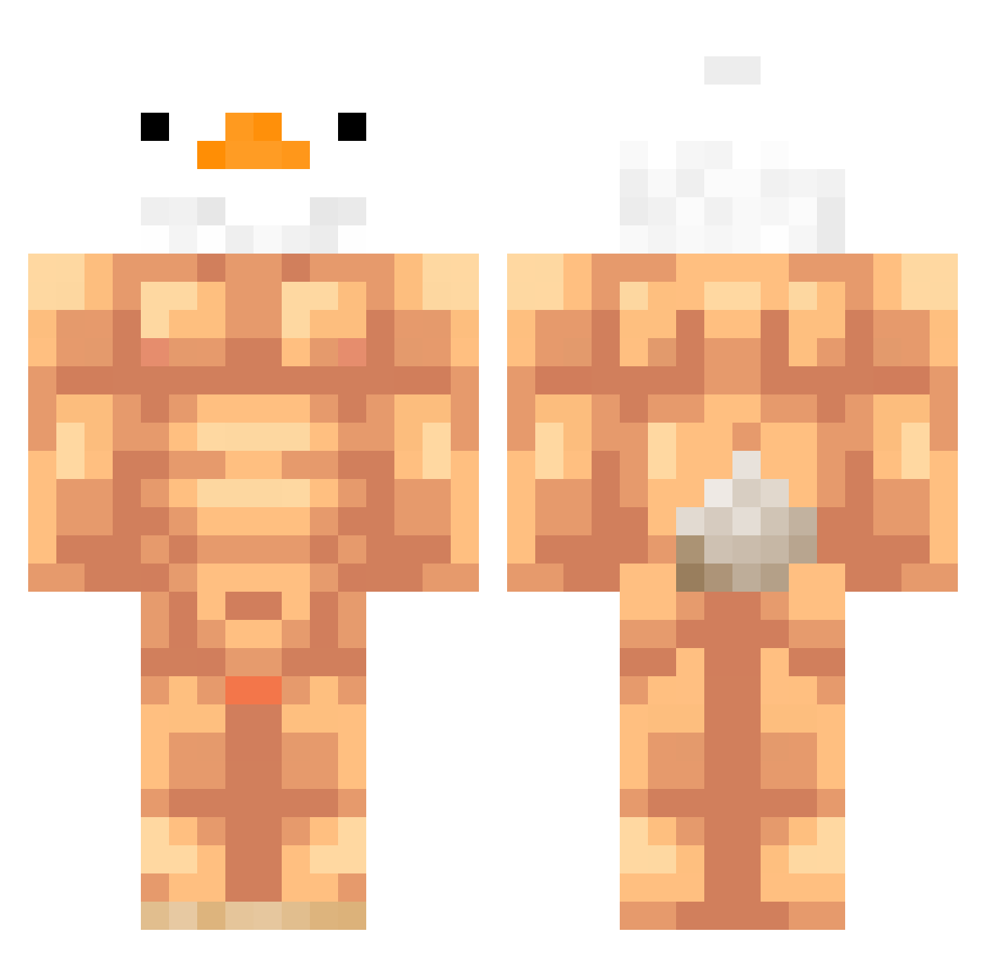 skellydude3000 Minecraft skin, front and back view