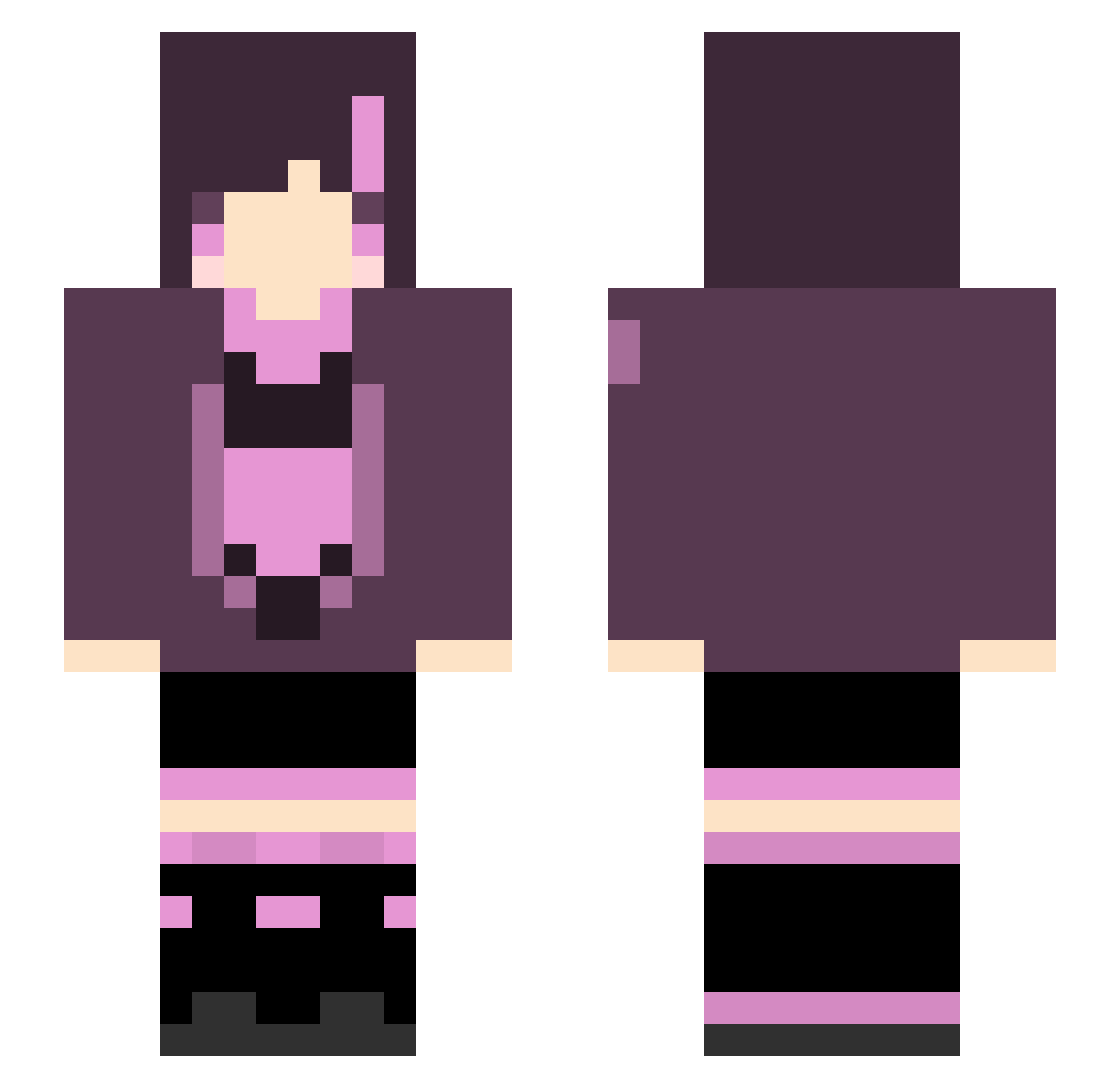 tw_sw Minecraft skin, front and back view