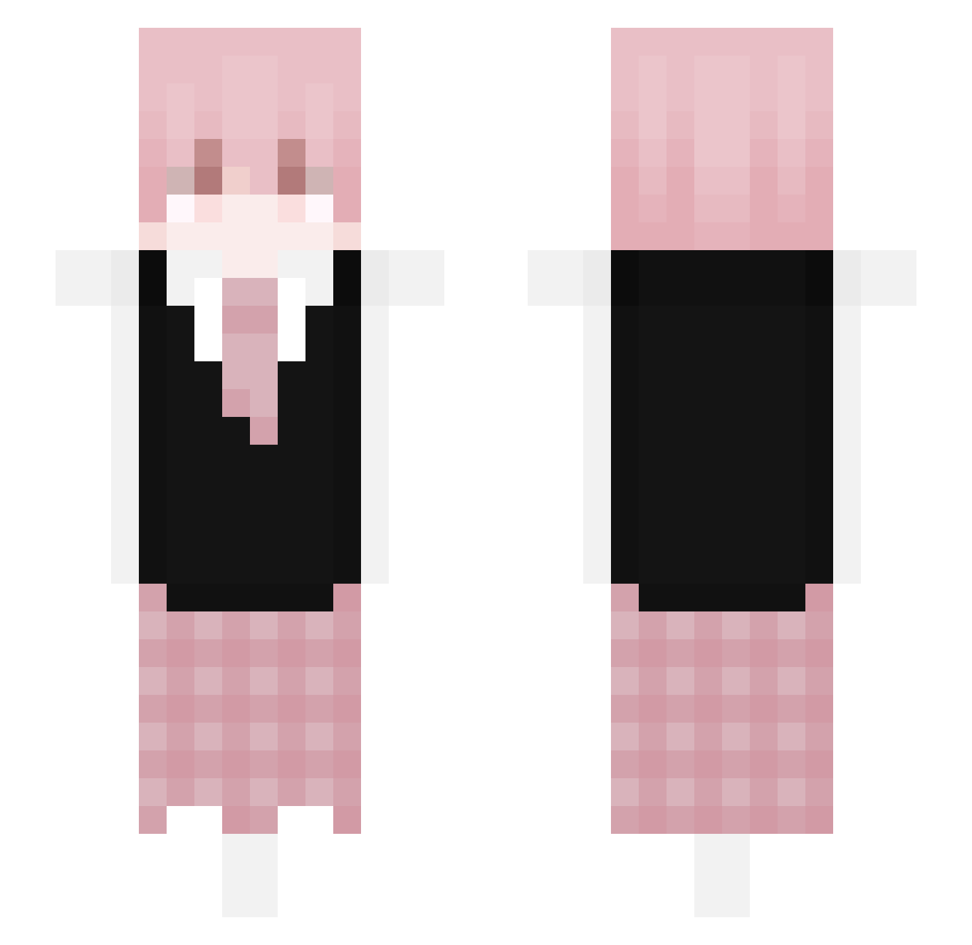 uGera Minecraft skin, front and back view