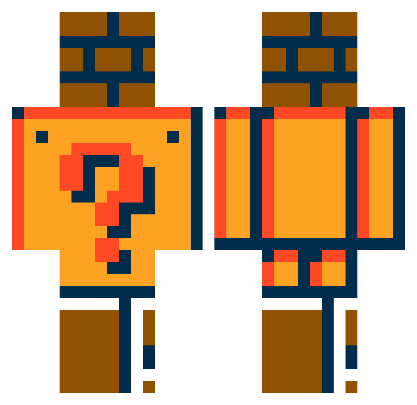 WhoIsAvebi Minecraft skin, front and back view