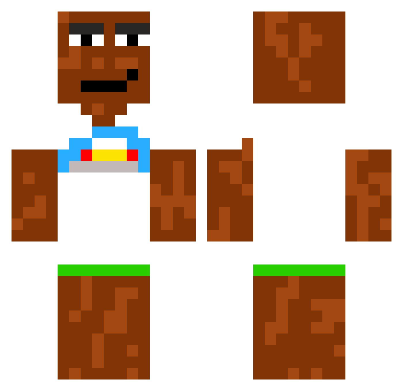 _night_lightning Minecraft skin, front and back view