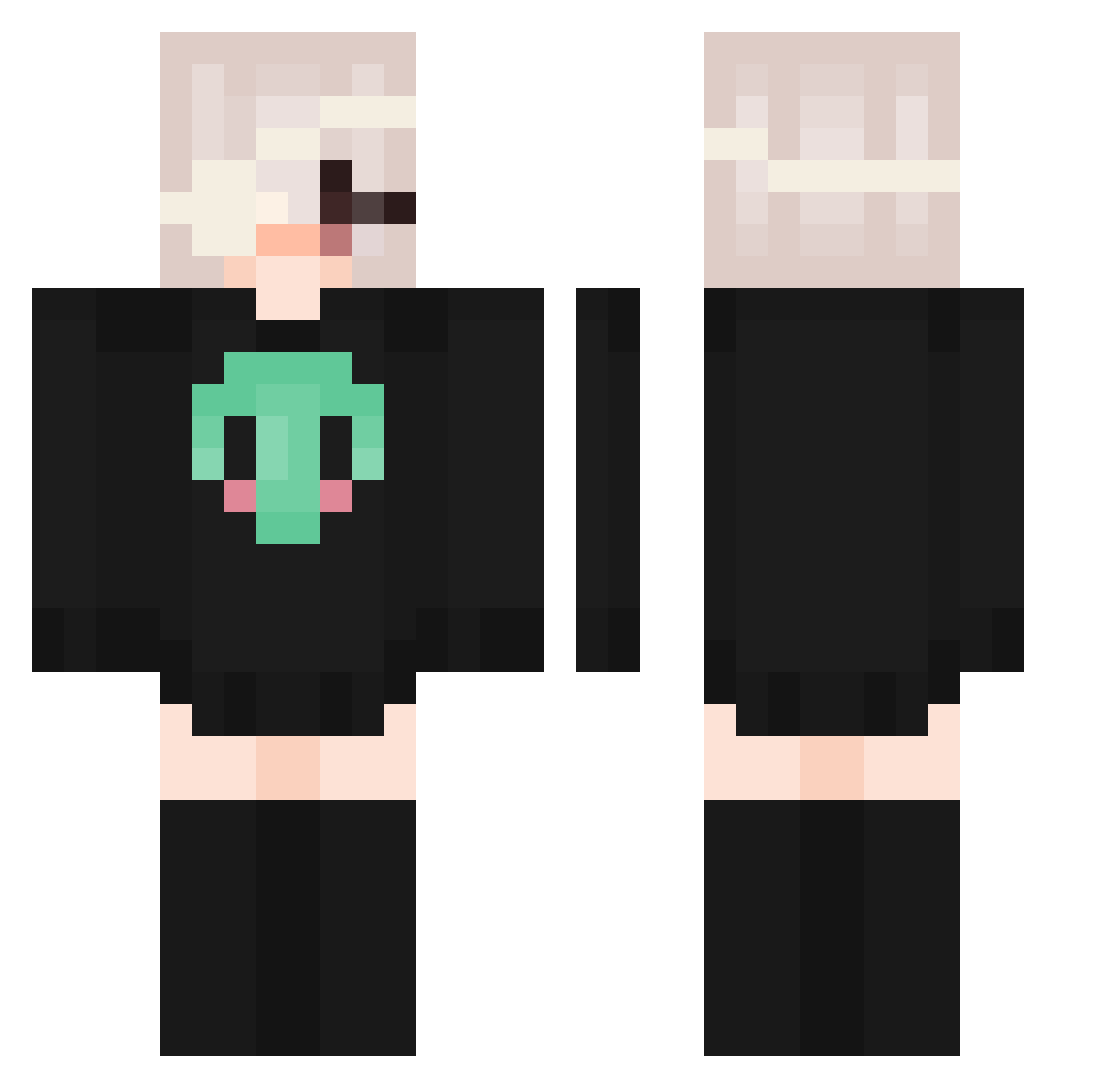 leSatrius_ Minecraft skin, front and back view