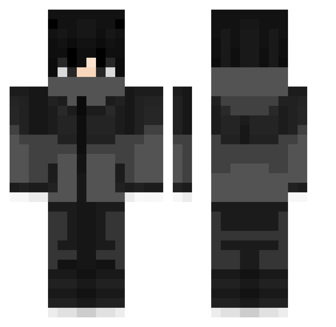 Xtian1304 Minecraft skin, front and back view