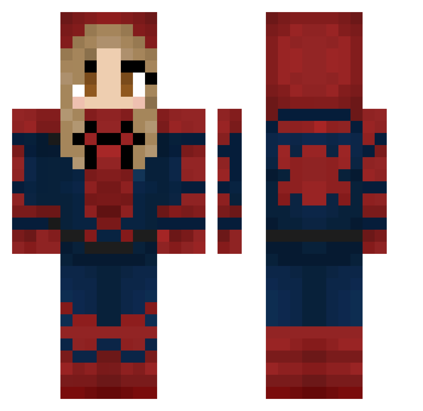 tombson59 Minecraft skin, front and back view