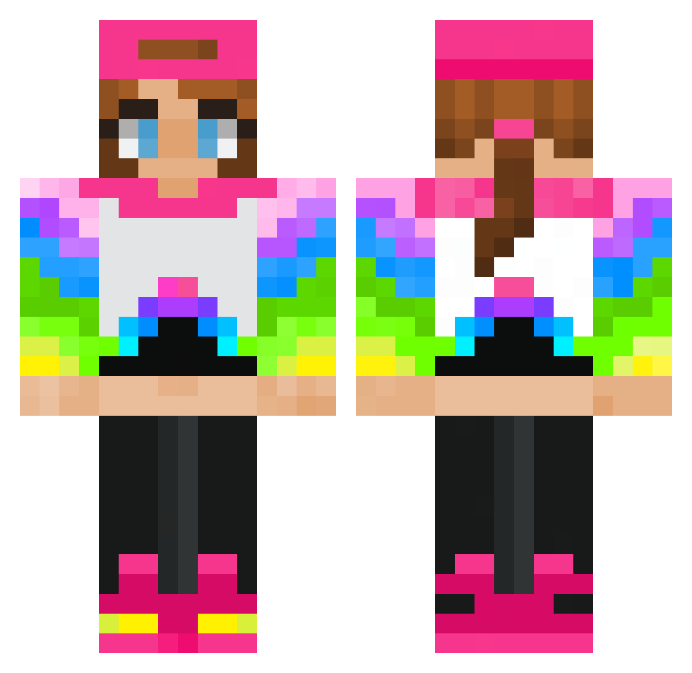 trey2426 Minecraft skin, front and back view