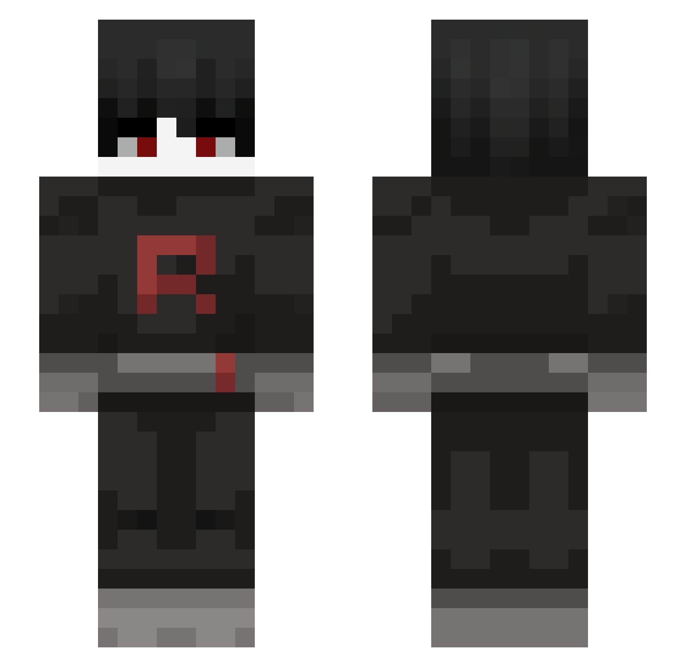 rome0917 Minecraft skin, front and back view