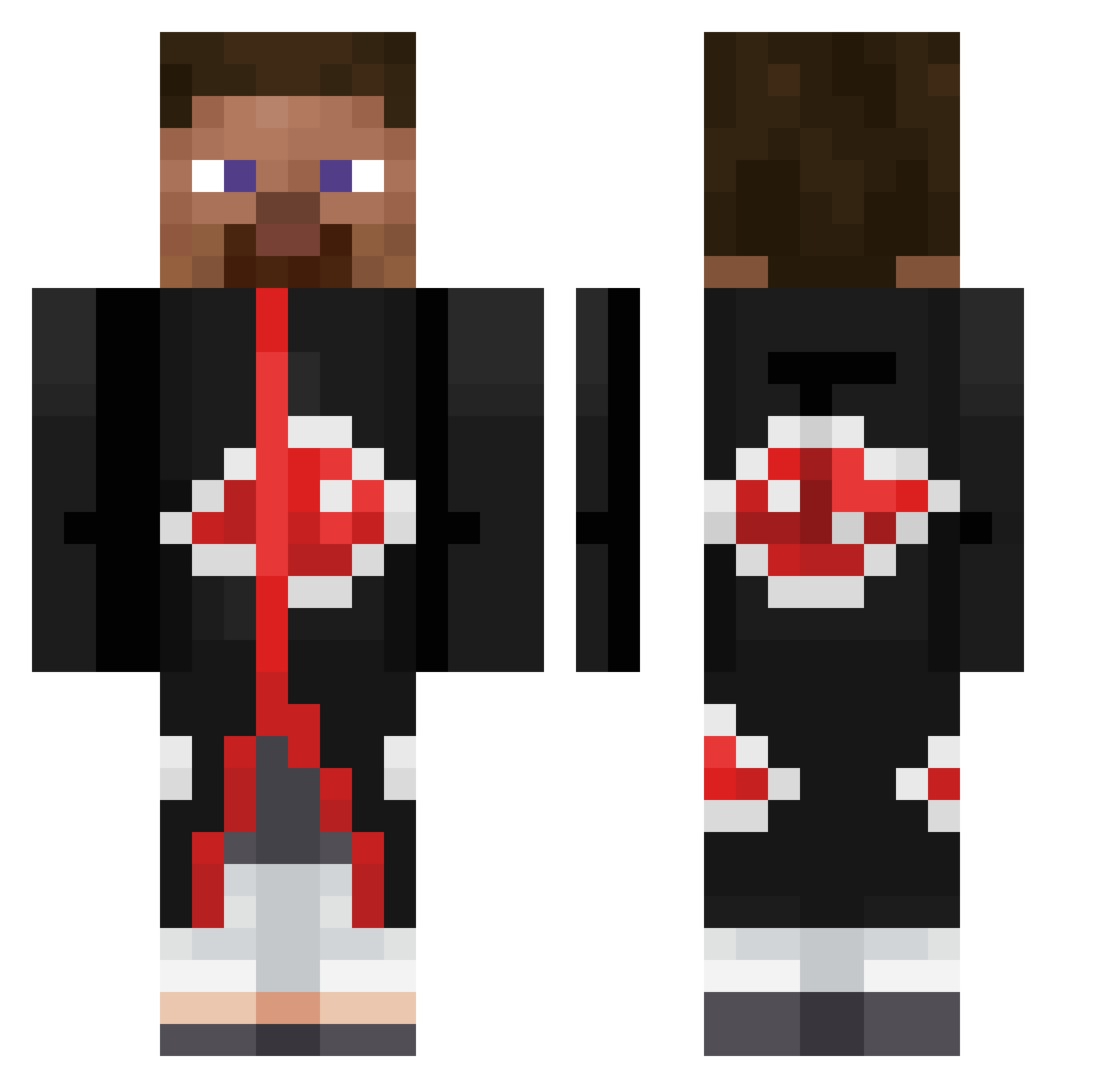 ttegurrr Minecraft skin, front and back view