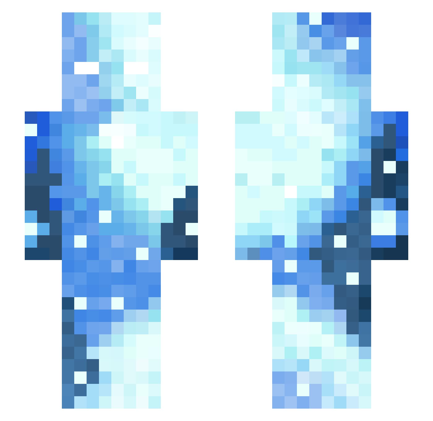 Buzadam0 Minecraft skin, front and back view