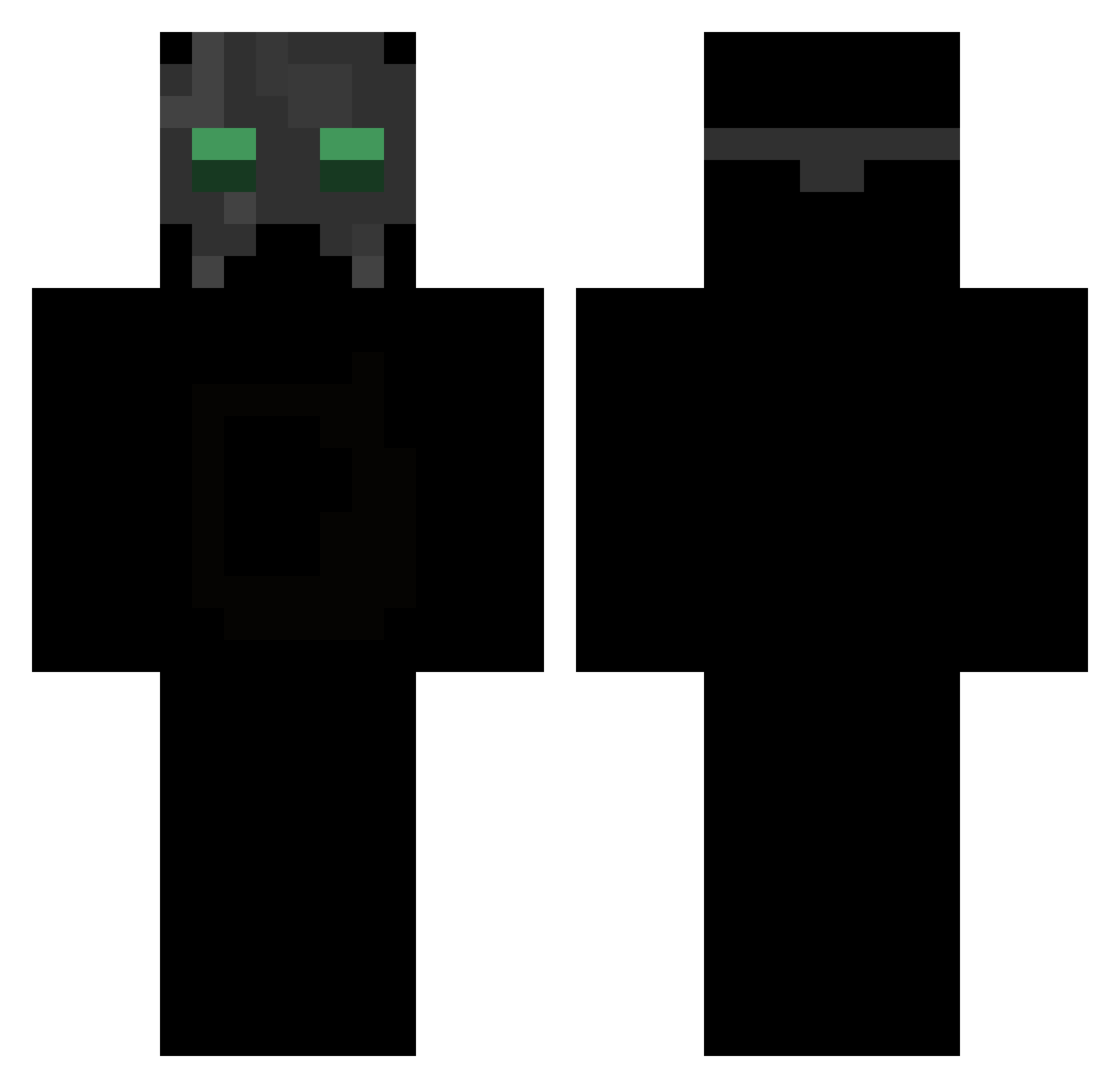 YouGotDatRunSwag Minecraft skin, front and back view
