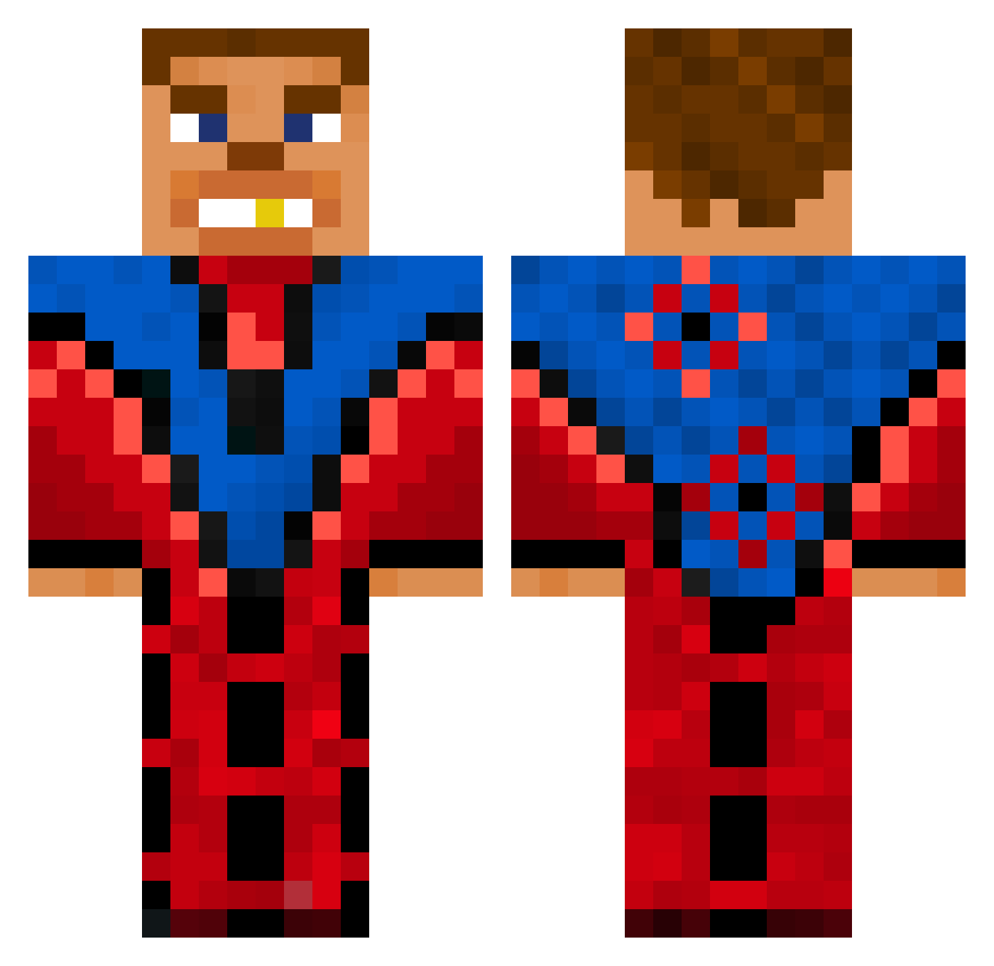 viktor_1065 Minecraft skin, front and back view