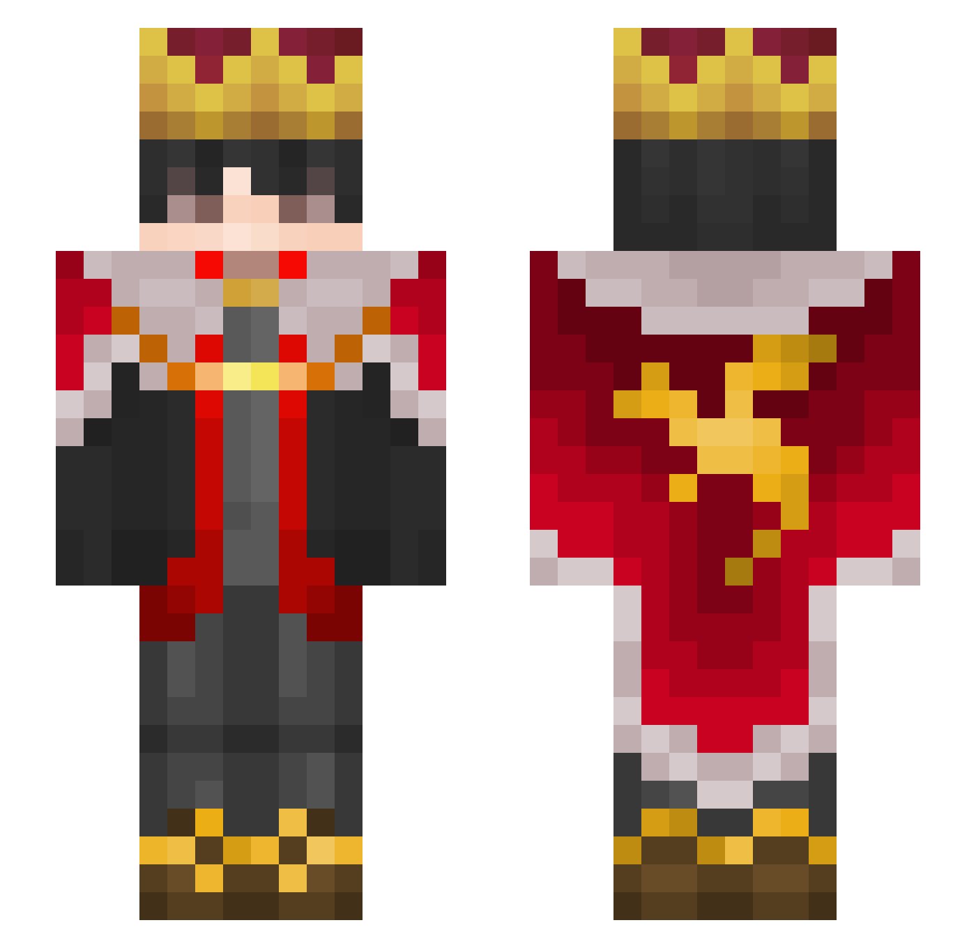 sethpremecy Minecraft skin, front and back view