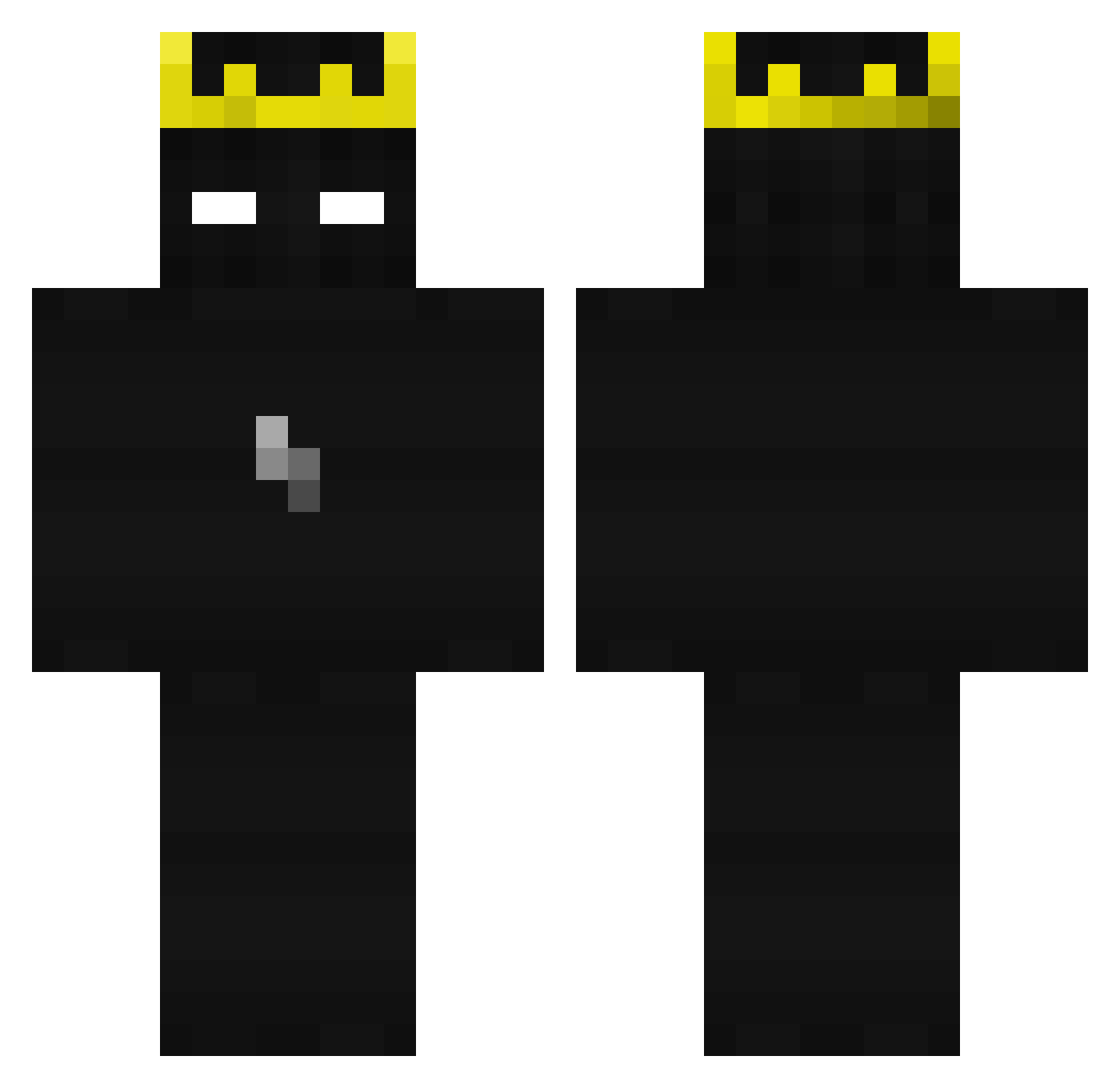 SuchyDomin Minecraft skin, front and back view