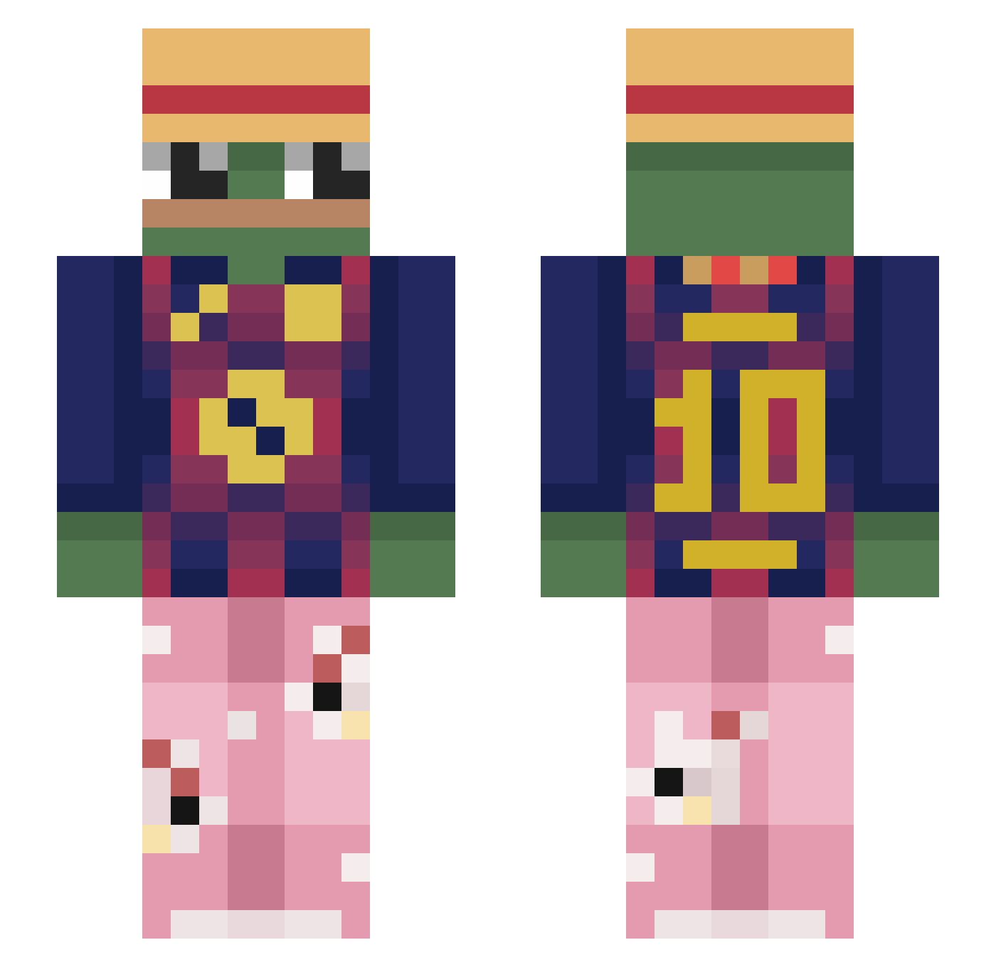 KacperKapsel537 Minecraft skin, front and back view