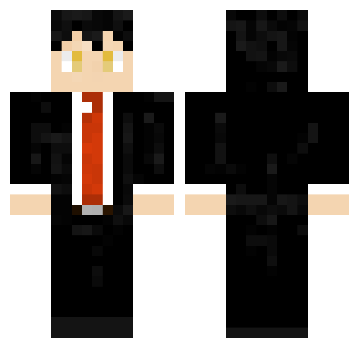 Weee_Woo Minecraft skin, front and back view