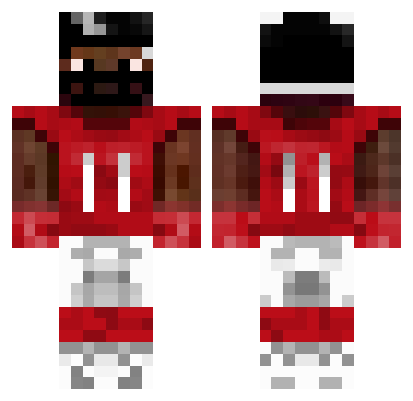 Whalen97 Minecraft skin, front and back view
