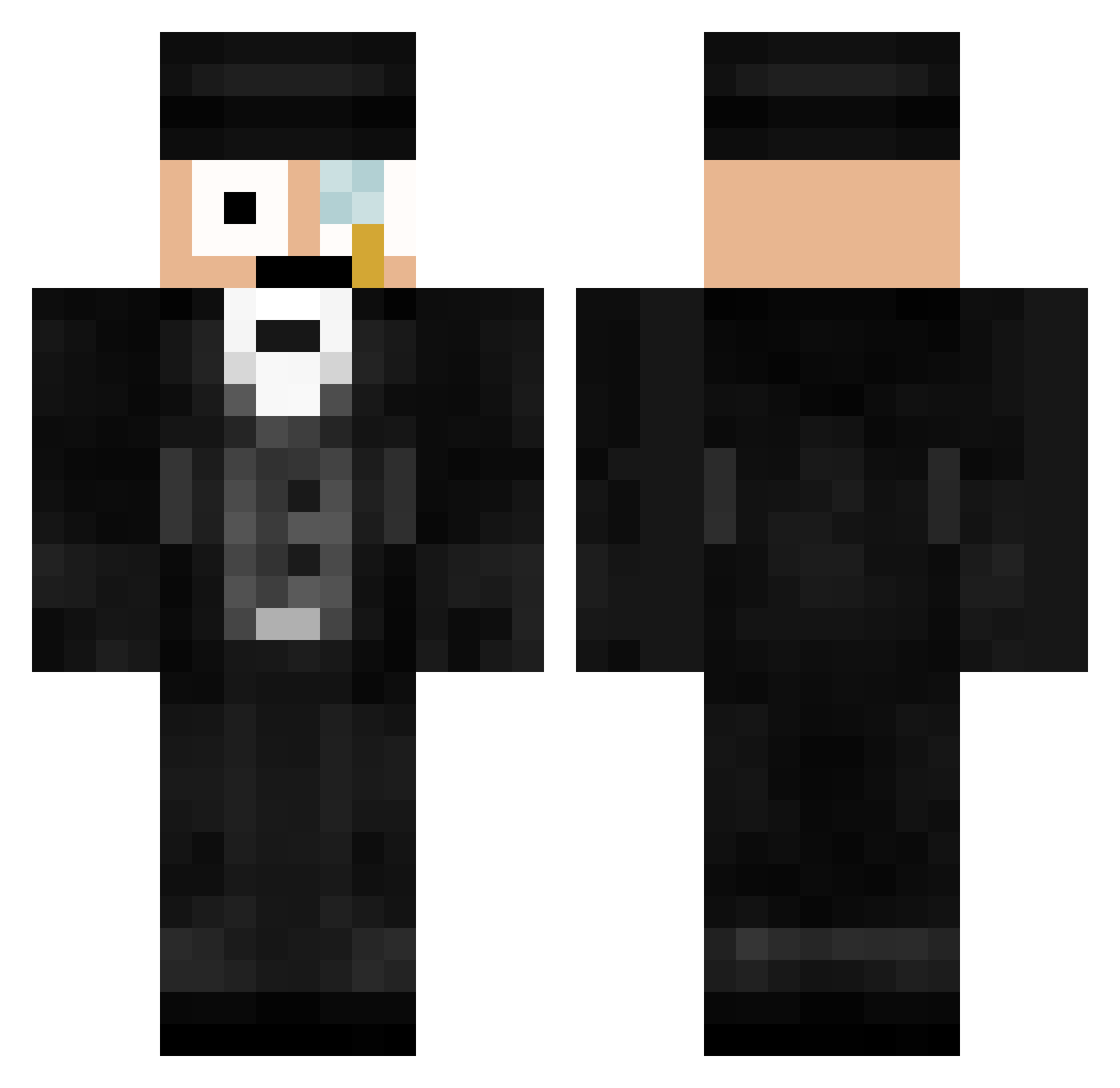 hoguma567 Minecraft skin, front and back view