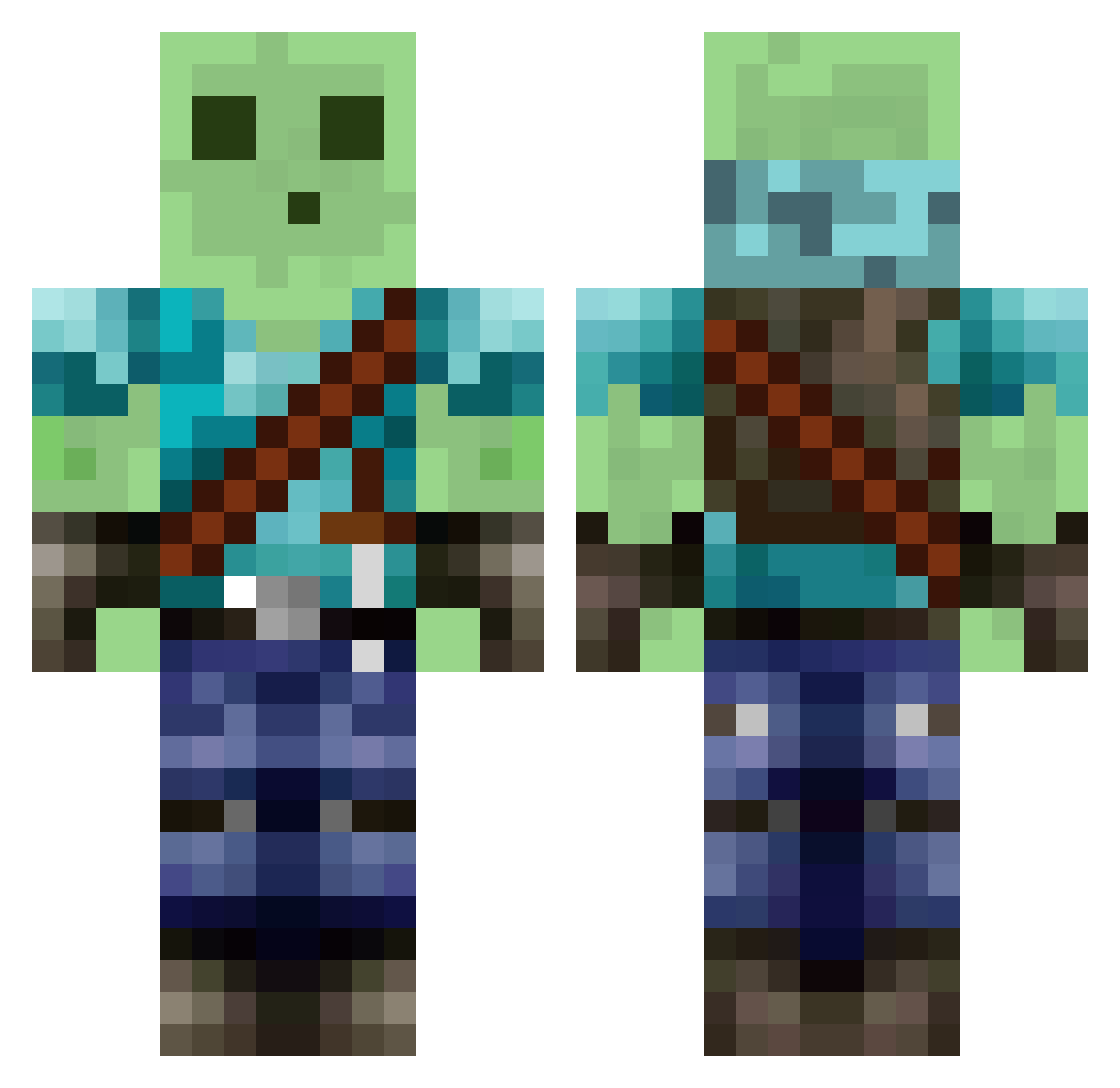 FastasFlash4415 Minecraft skin, front and back view