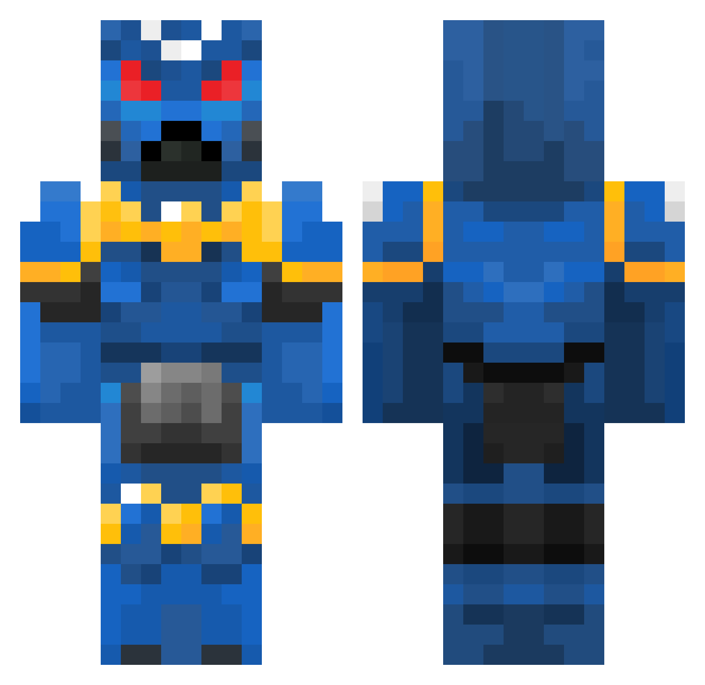 DAYUN69 Minecraft skin, front and back view