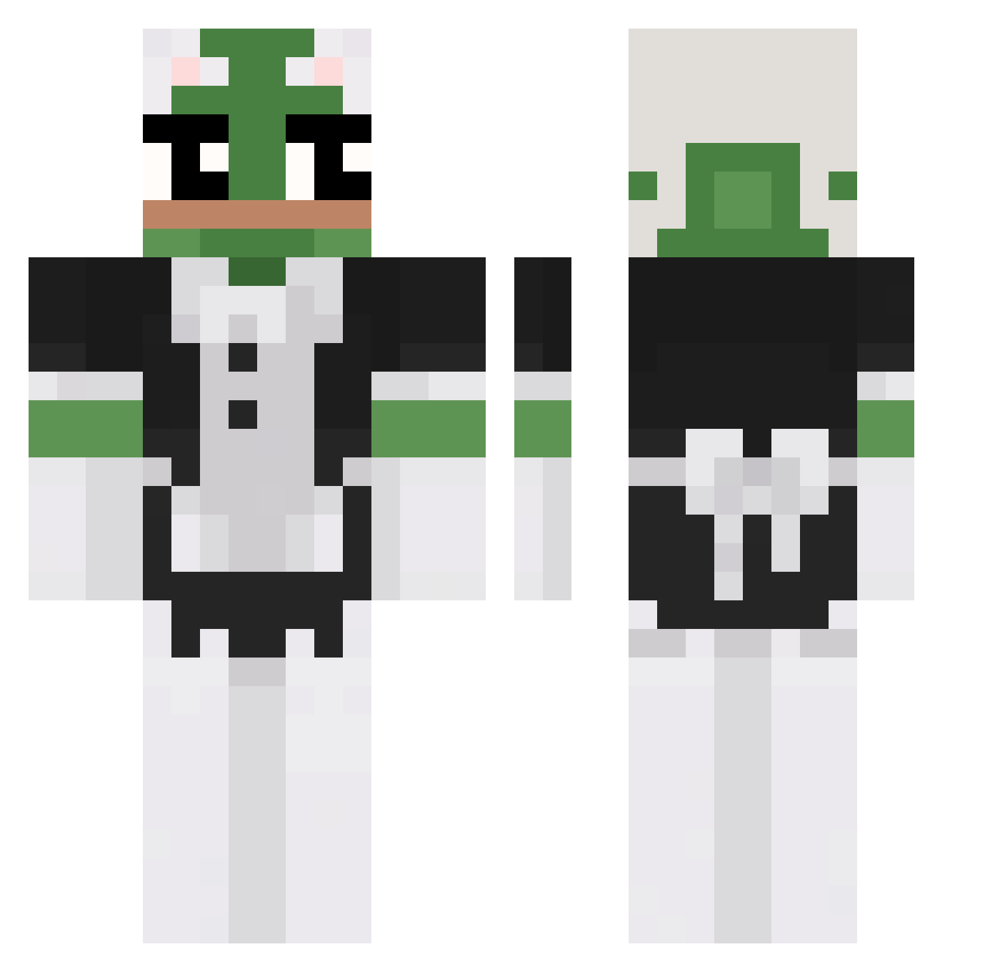 branconay Minecraft skin, front and back view