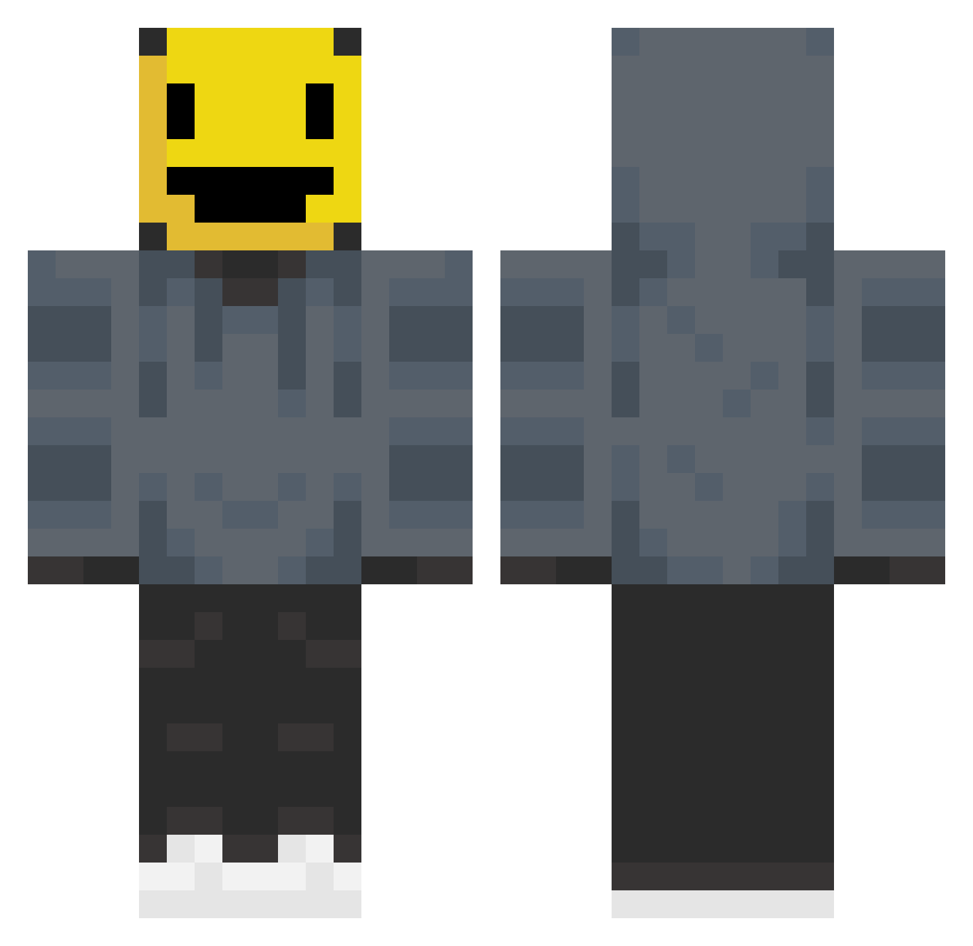 WarHawk828 Minecraft skin, front and back view