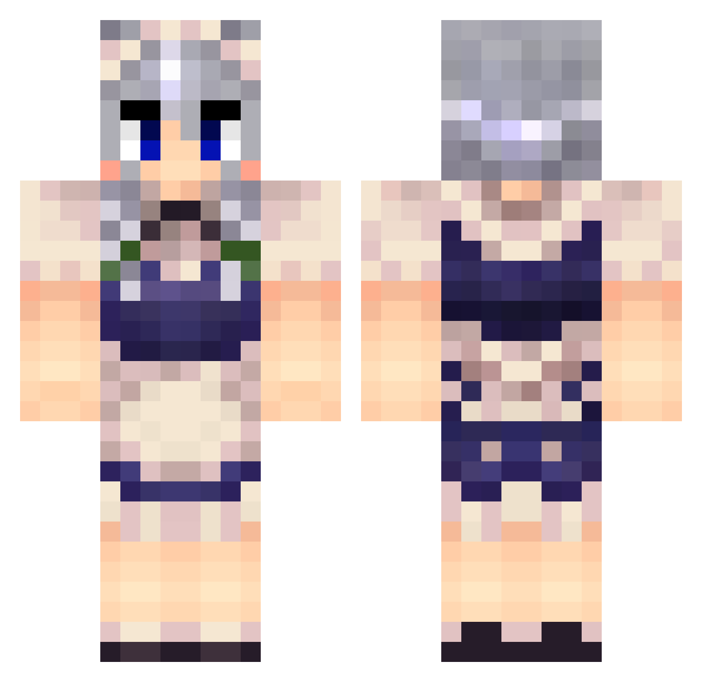 SigmaLigma_69420 Minecraft skin, front and back view