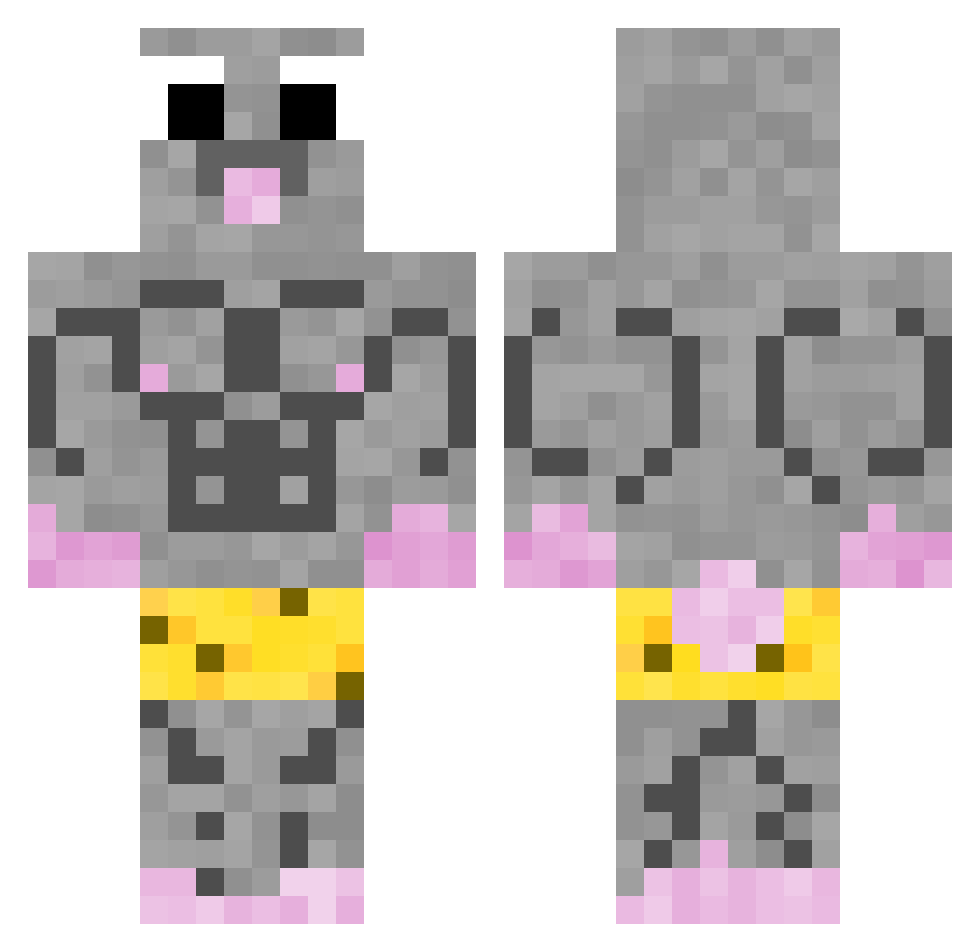 Williambang1 Minecraft skin, front and back view
