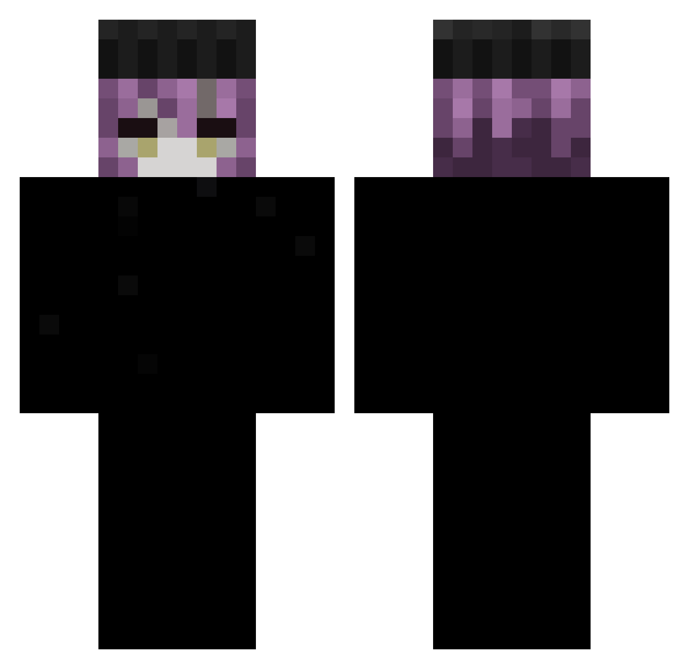 wormcri Minecraft skin, front and back view