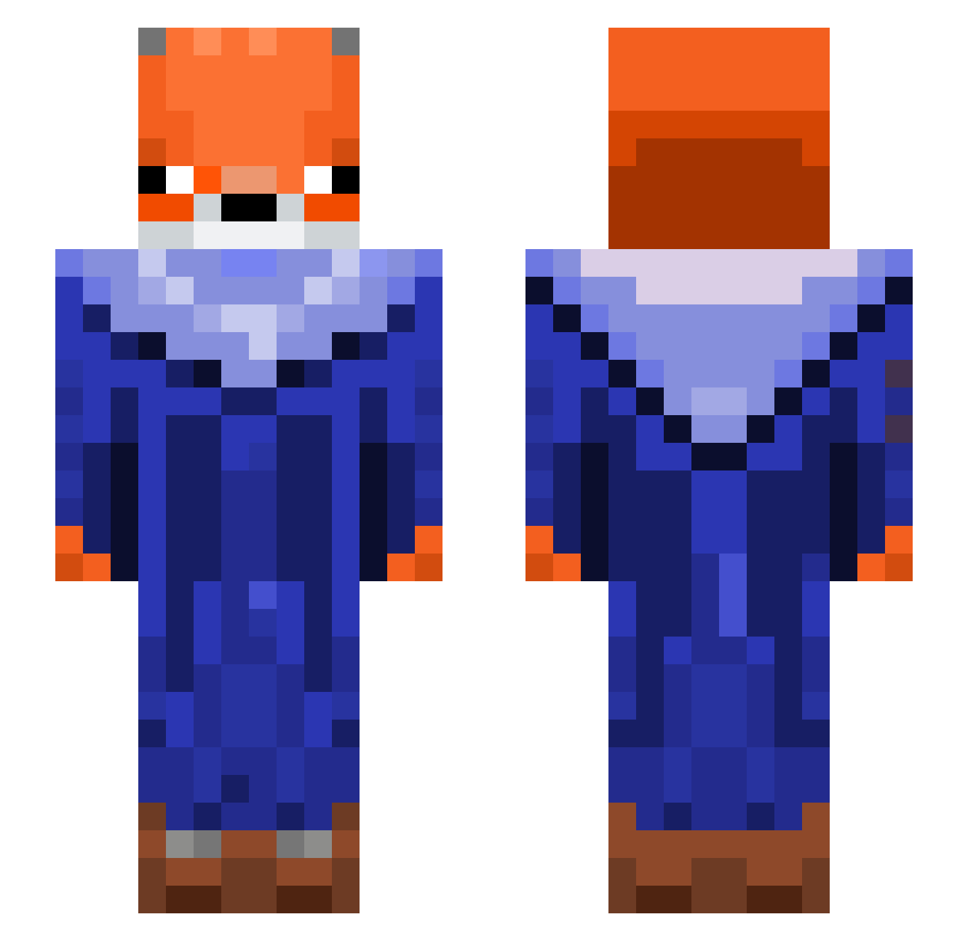 Sophocle5 Minecraft skin, front and back view
